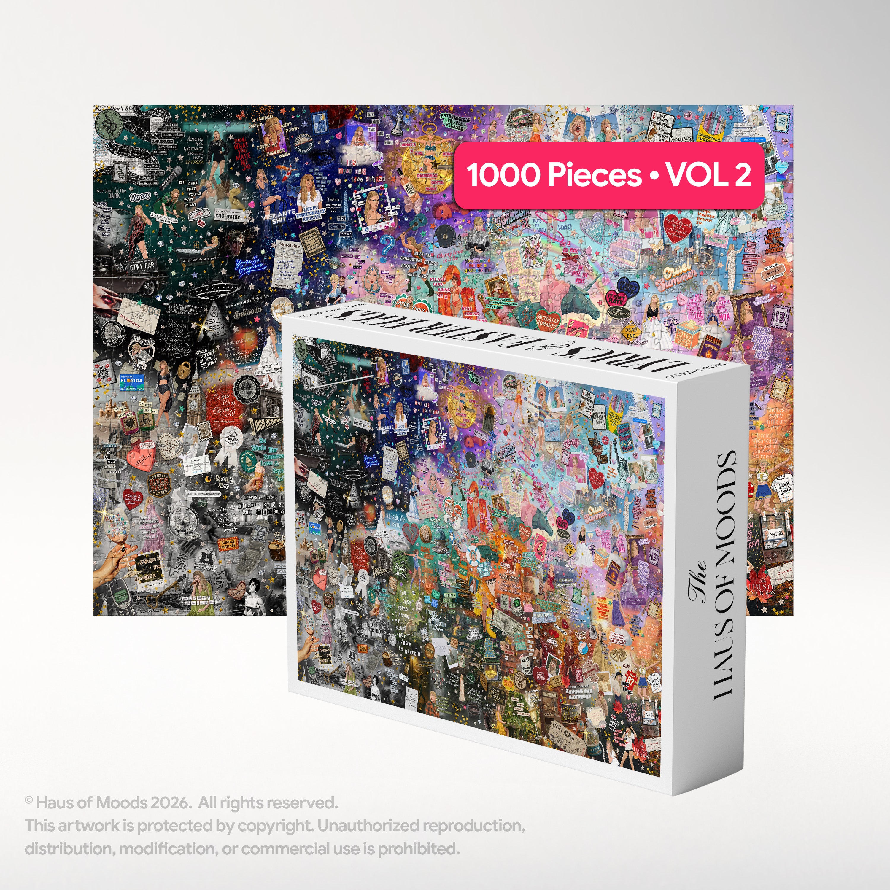 The Eras Taylor Puzzle | Lyrics & Easter Eggs Puzzle © - Haus Of Moods