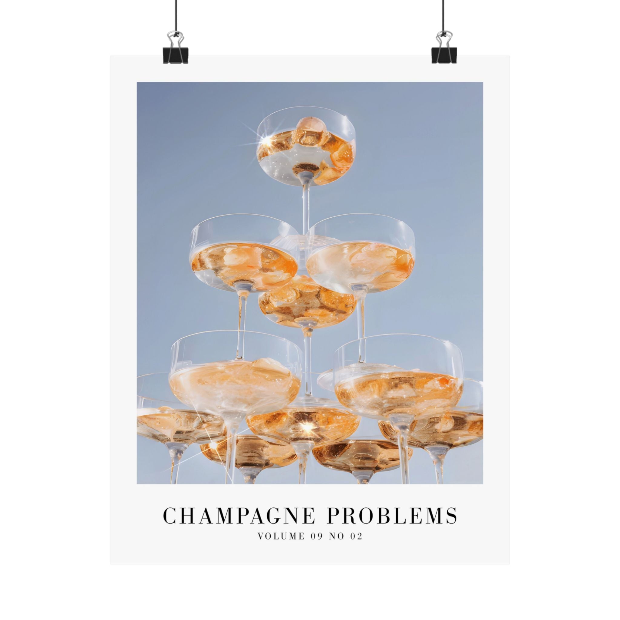 Champagne Problems Tower Evermore Taylor Swift–inspired poster featuring tower