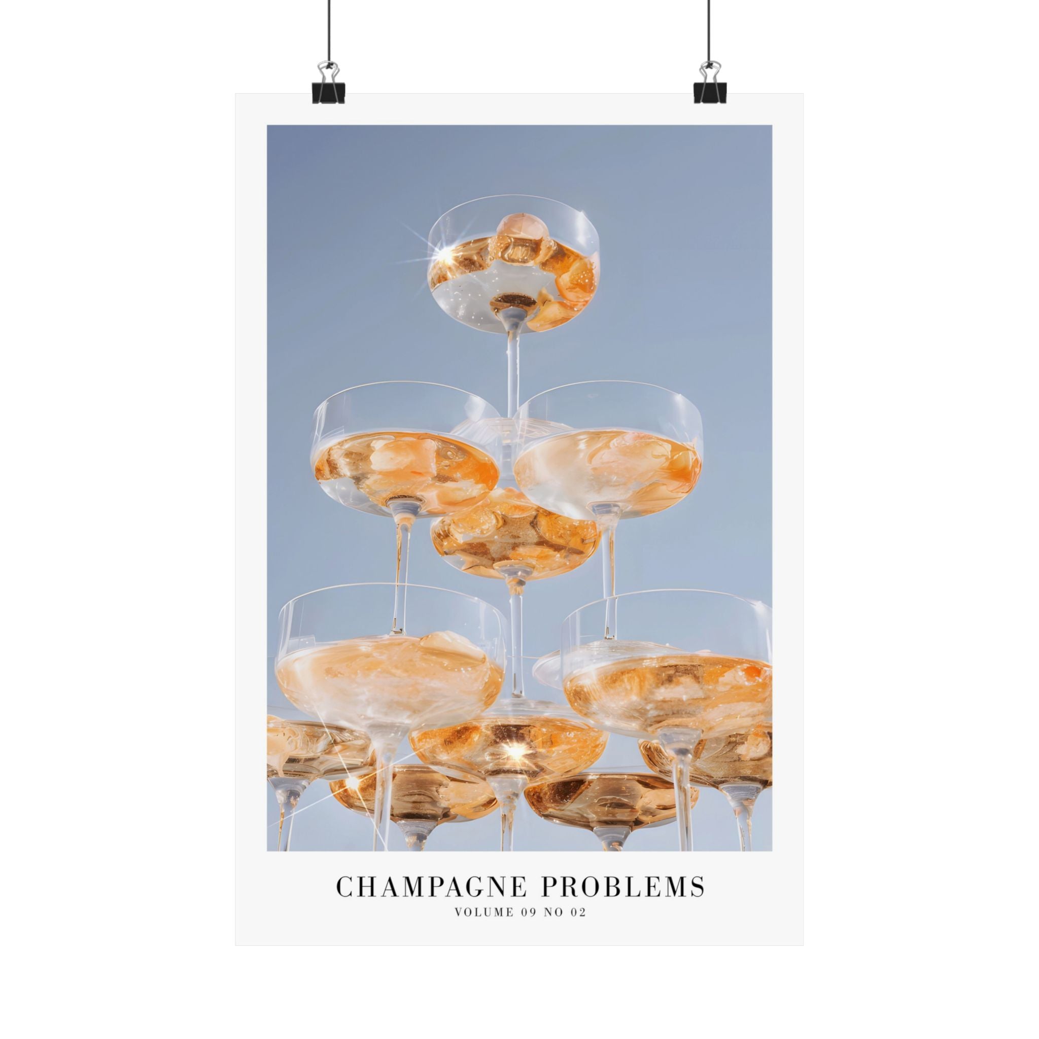 Champagne Problems Tower Evermore Taylor Swift–inspired poster featuring tower