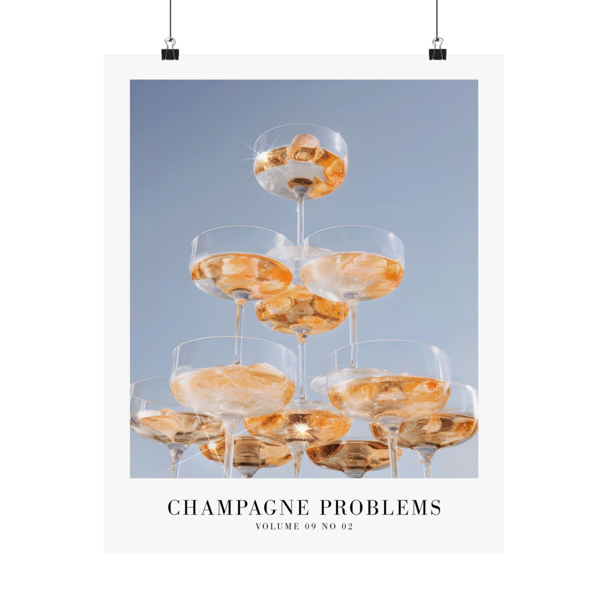 Champagne Problems Tower Evermore Taylor Swift–inspired poster featuring tower