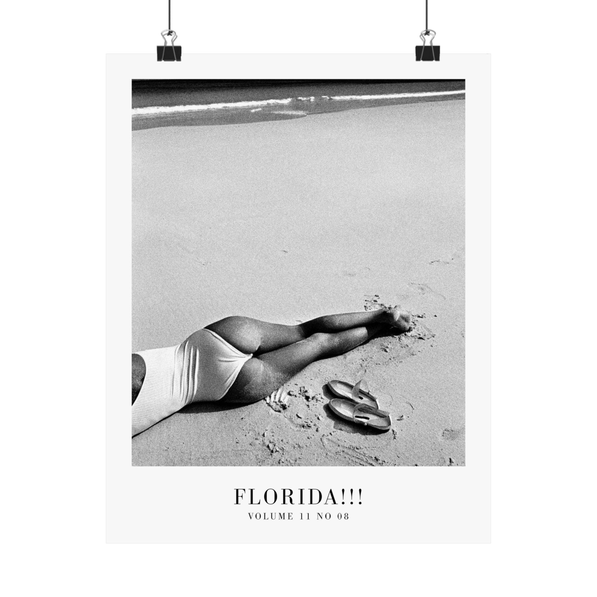Florida!!! Tortured Poets Department Taylor Swift–inspired poster featuring beach