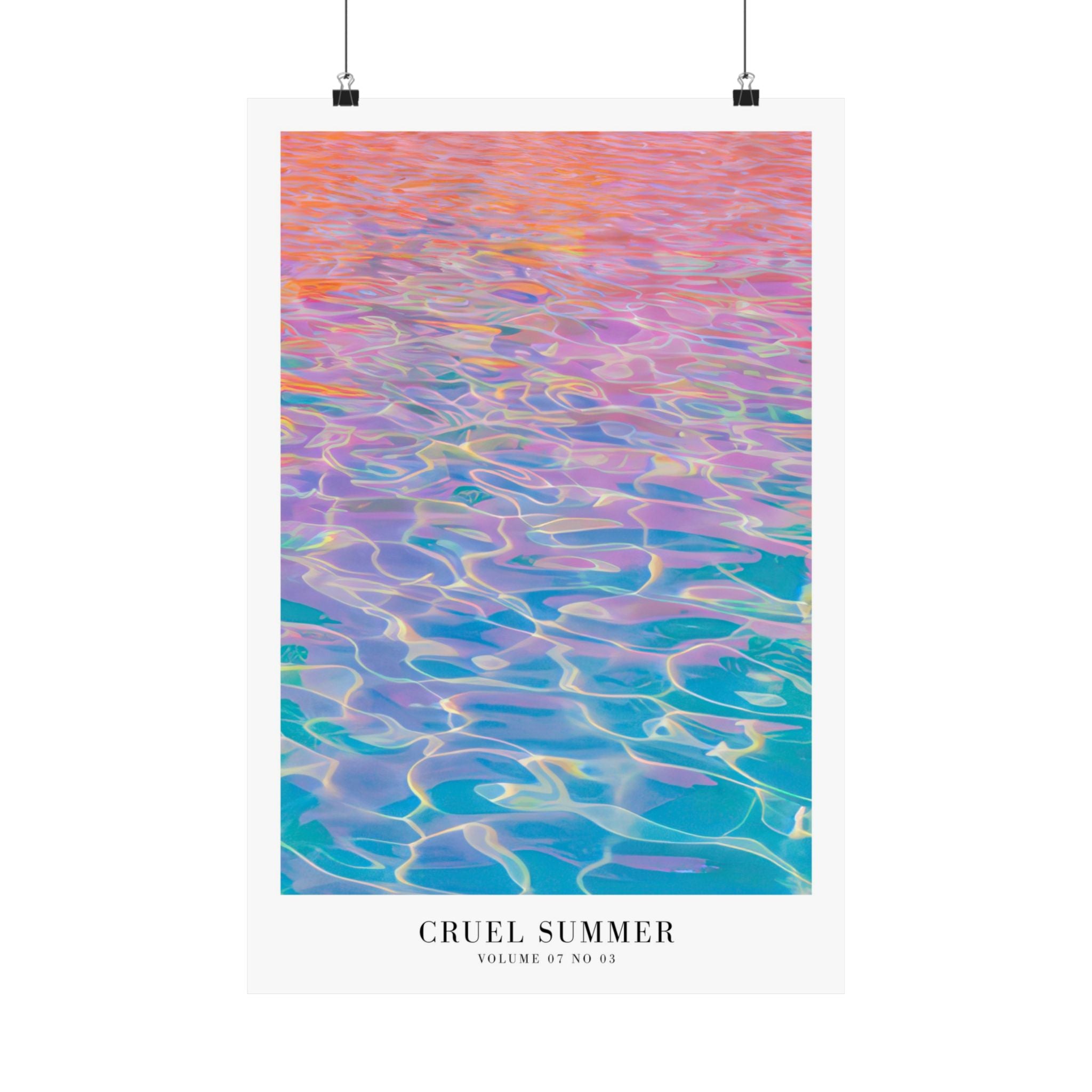 Cruel Summer Taylor Swift print in playful neon apartment styling