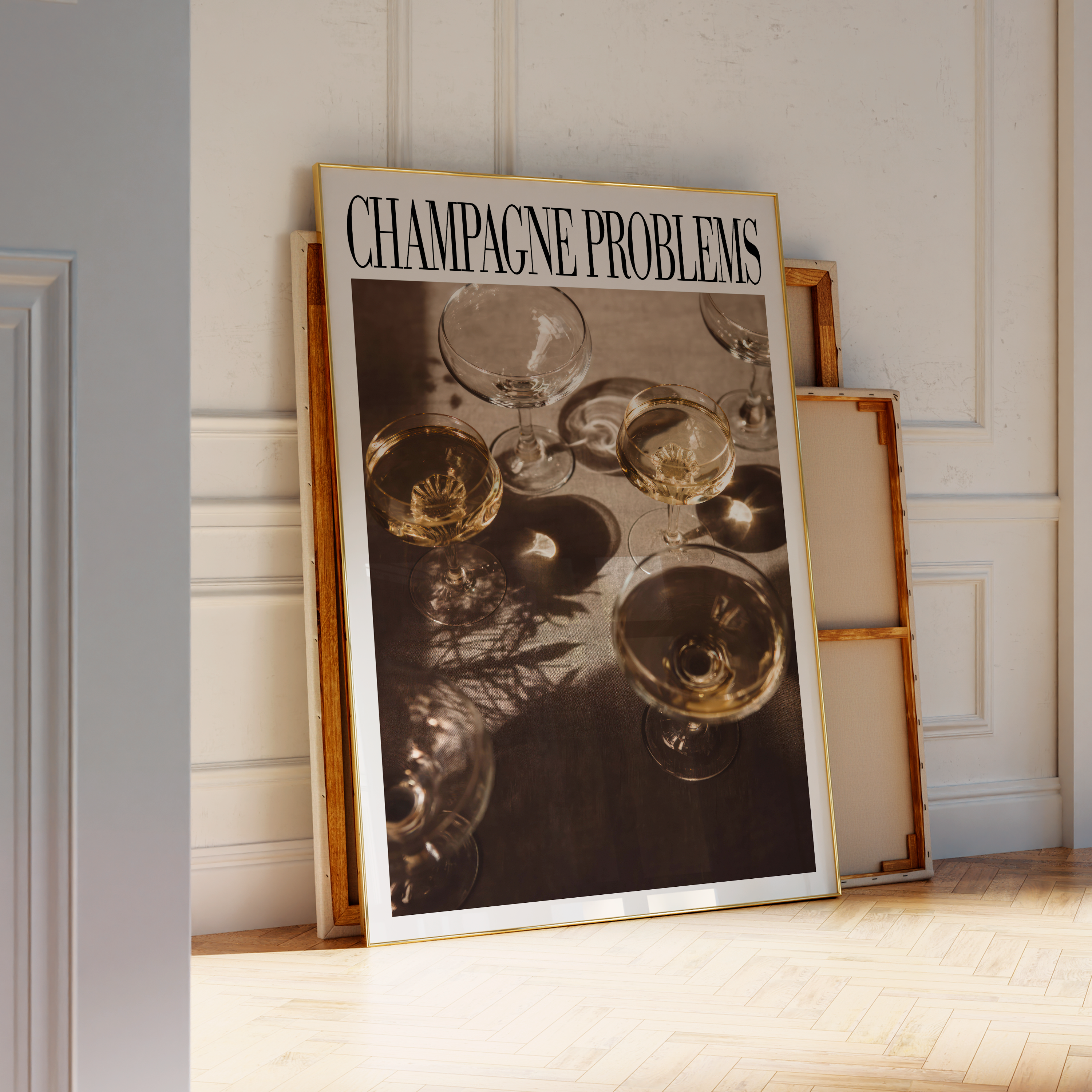 Champagne Problems Glasses - Haus Of Moods