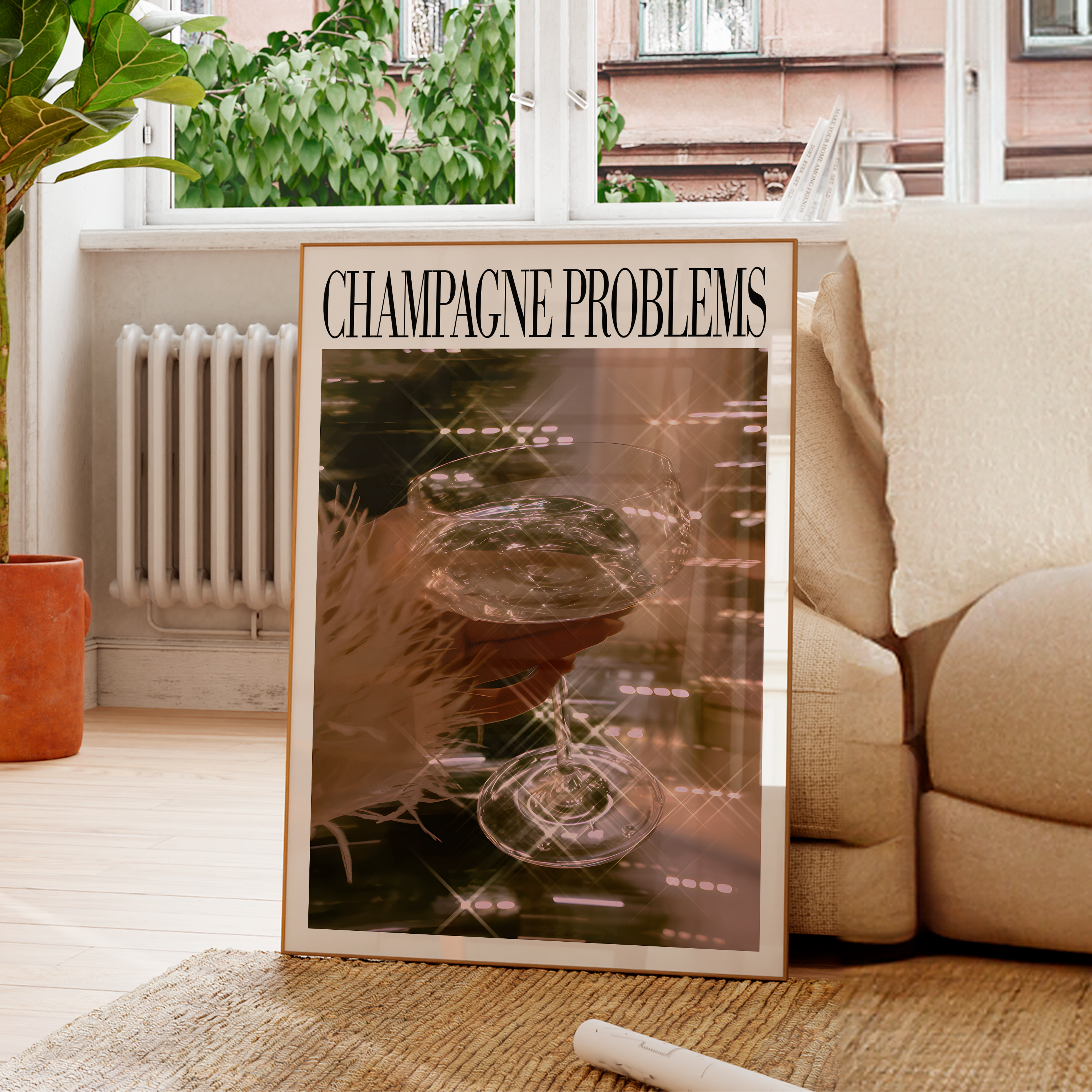 Champagne Problems Sparkle - Haus Of Moods