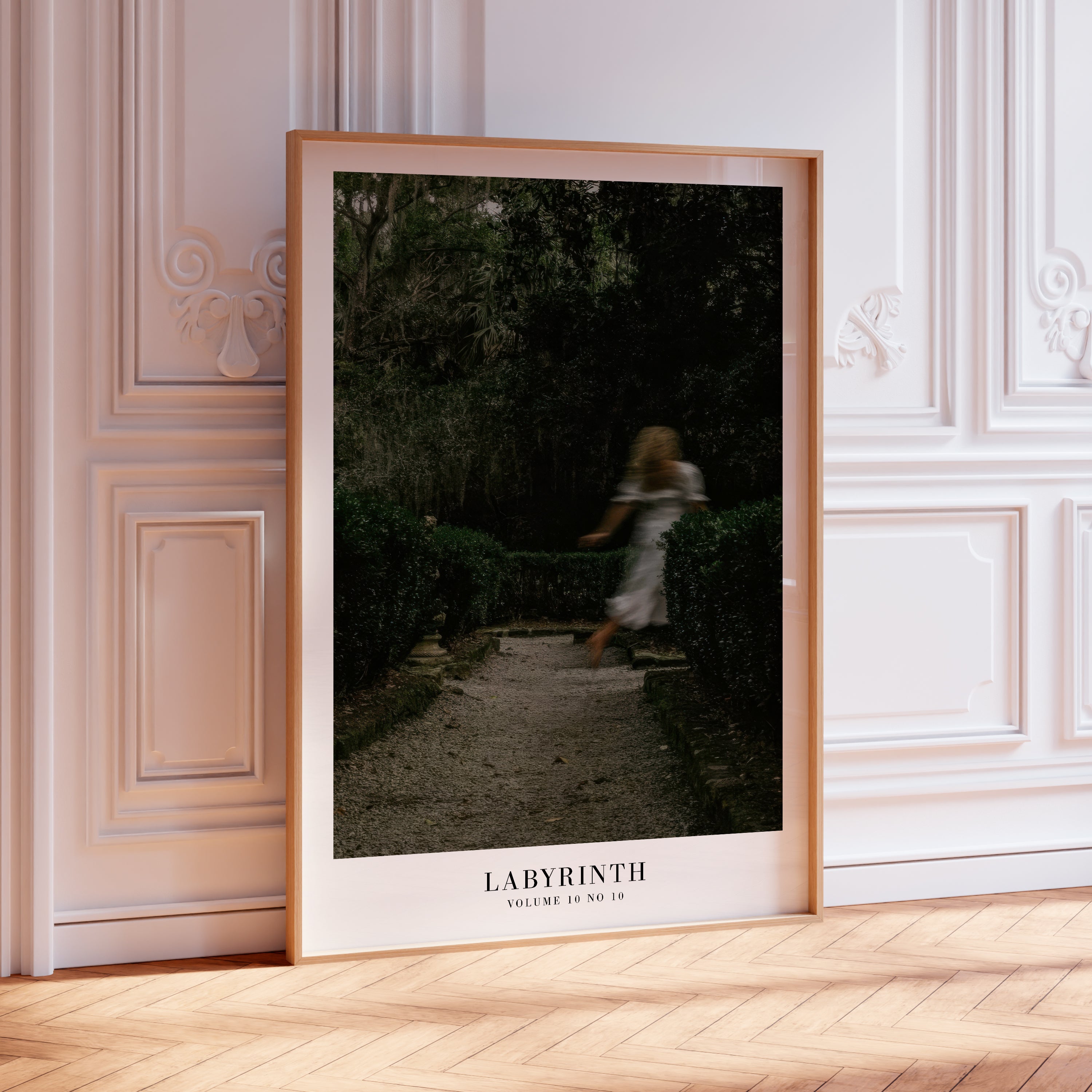 Taylor Swift Labyrinth wall art in cozy introspective reading nook