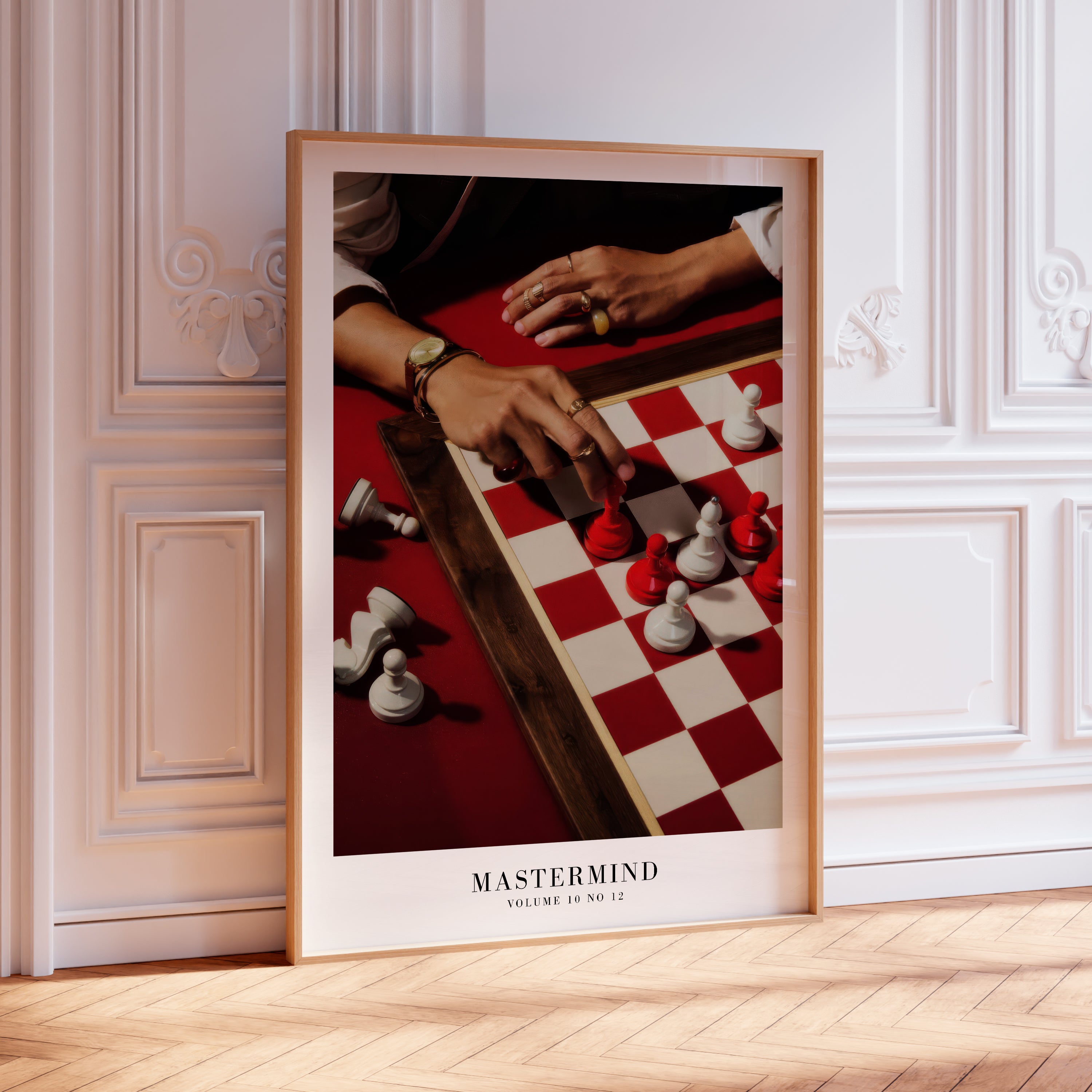Bold Mastermind chess print styled in statement Swiftie gallery wall