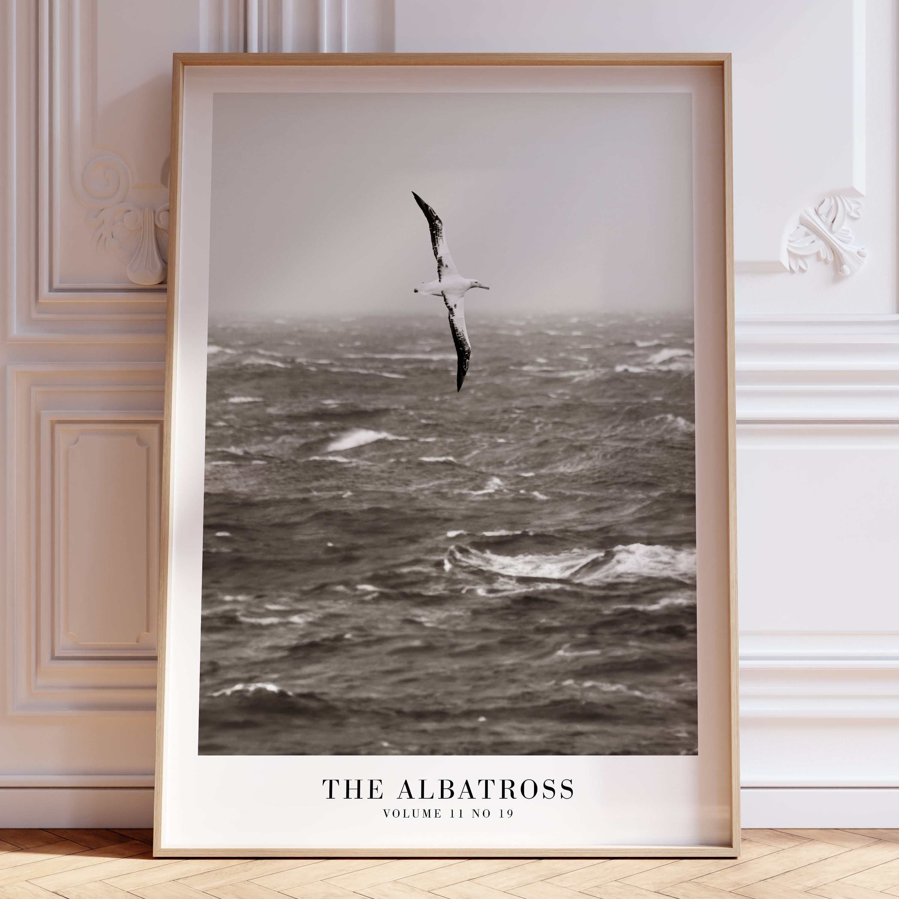 The Albatross Ocean Taylor Swift wall art in cozy literary nook