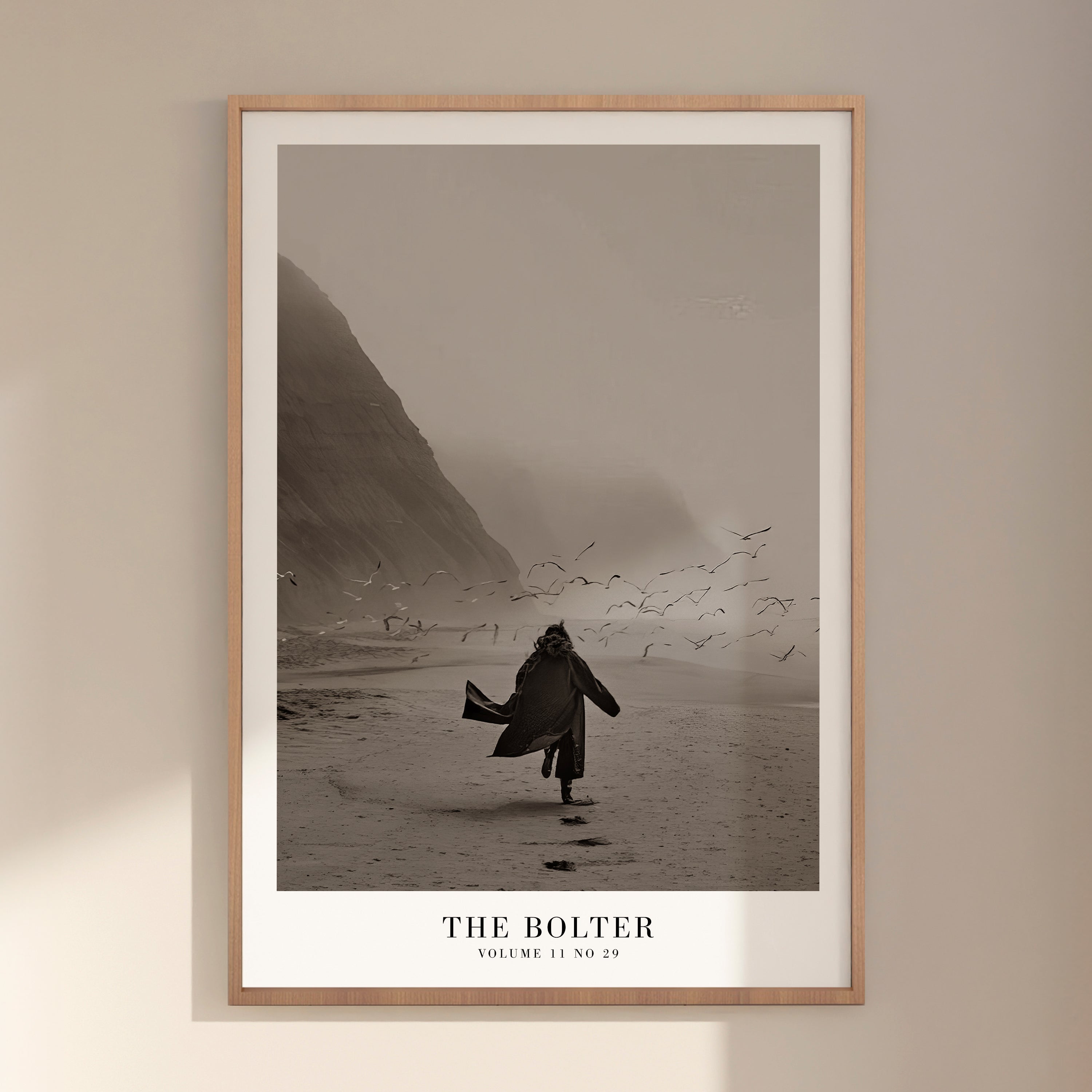 The Bolter Beach Taylor Swift poster in moody coastal interior
