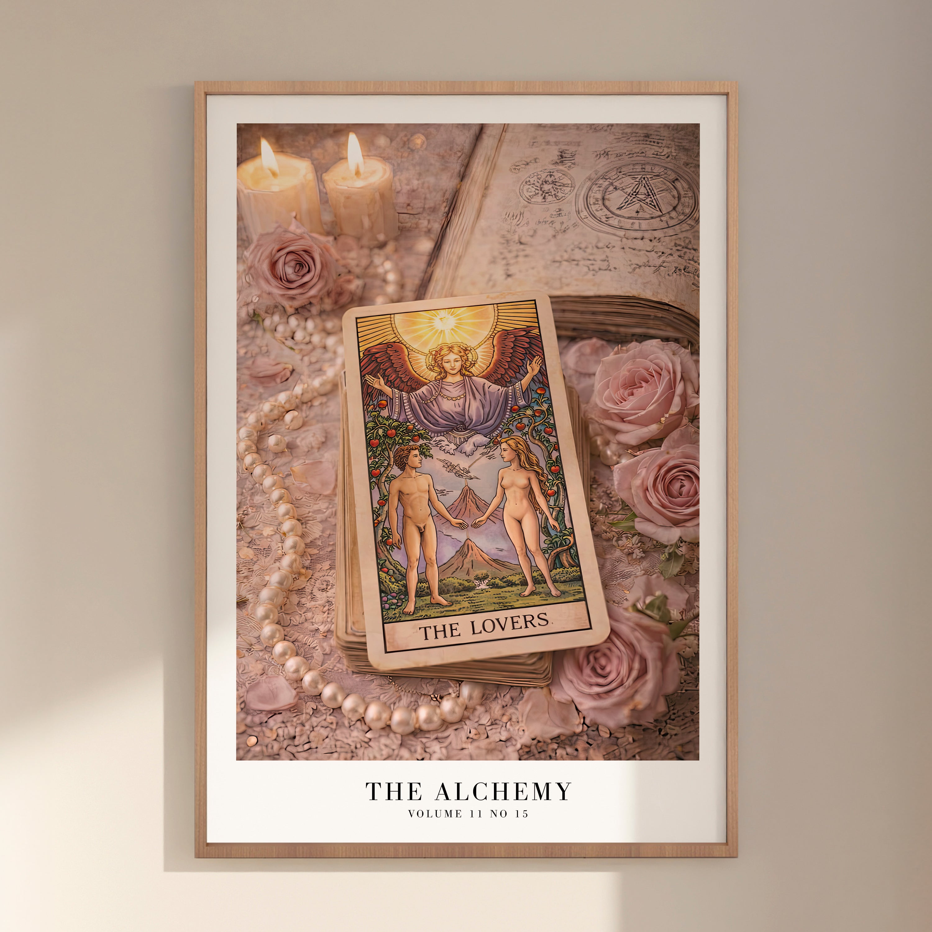 The Alchemy Tarot Taylor Swift poster in dreamy literary apartment