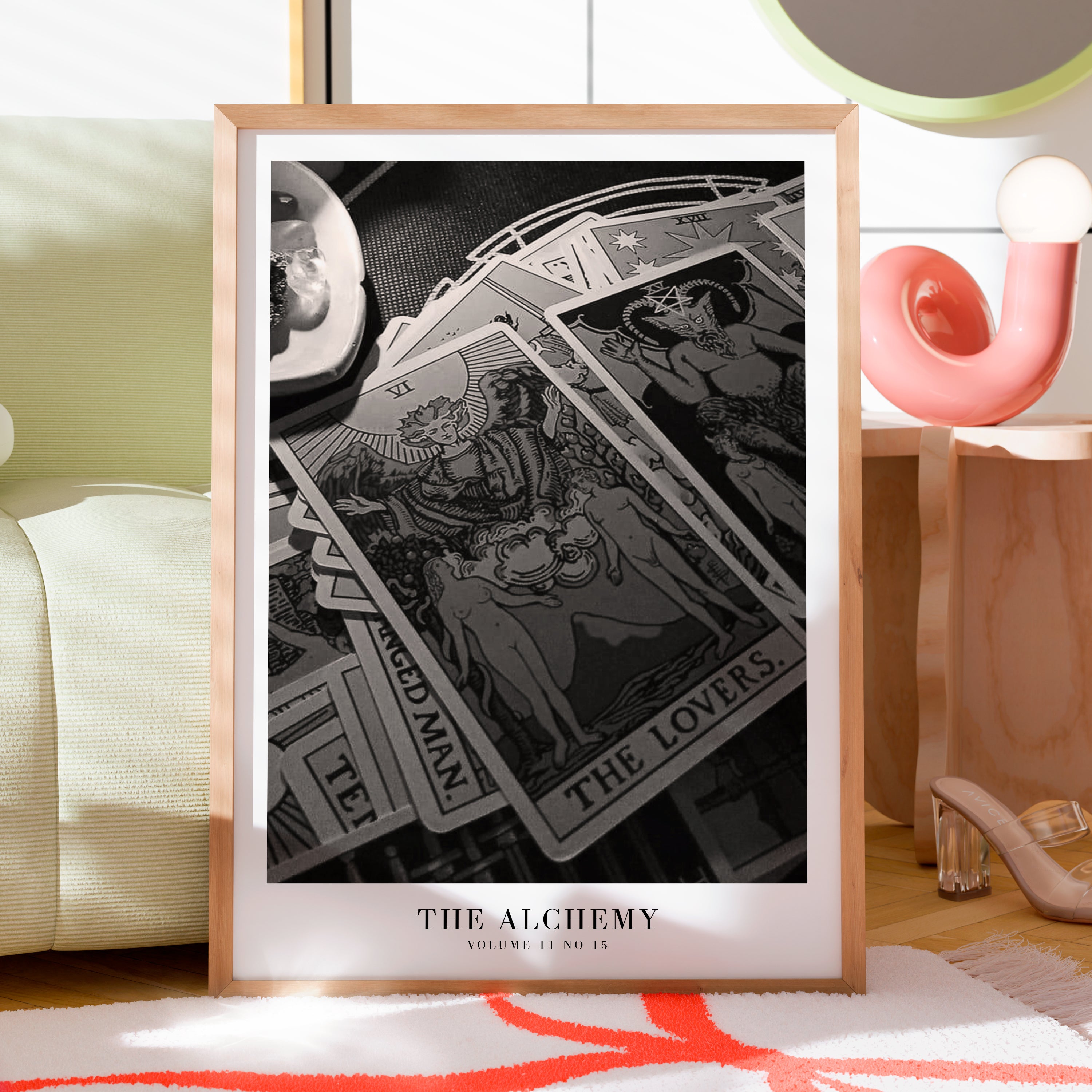 The Alchemy TTPD tarot poster in dark academia bedroom decor