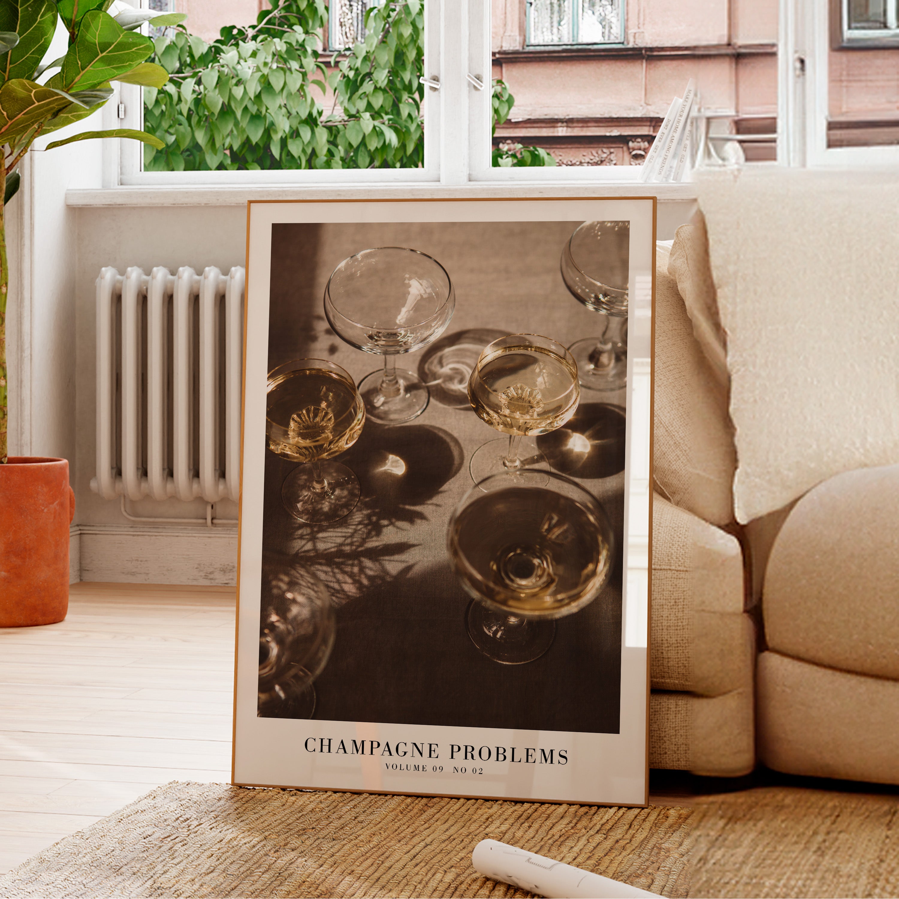 Champagne Problems Poster | Bar Cart Aesthetic | Subtle Aesthetic Home Decor | Taylor Print | Taylor Era Album Poster - Haus Of Moods