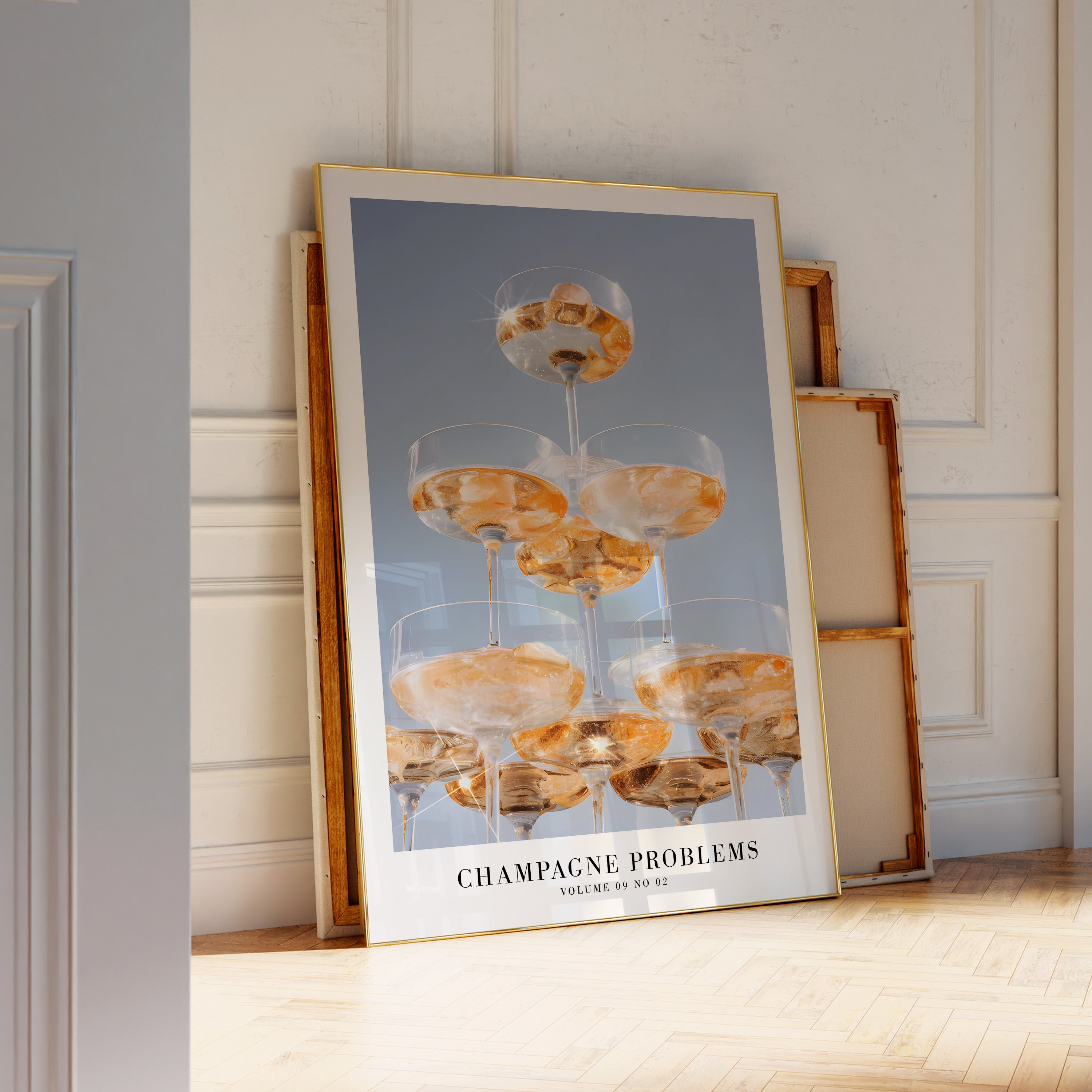 Champagne Problems Poster | Bar Cart Aesthetic | Subtle Aesthetic Home Decor | Taylor Print | Taylor Era Album Poster - Haus Of Moods