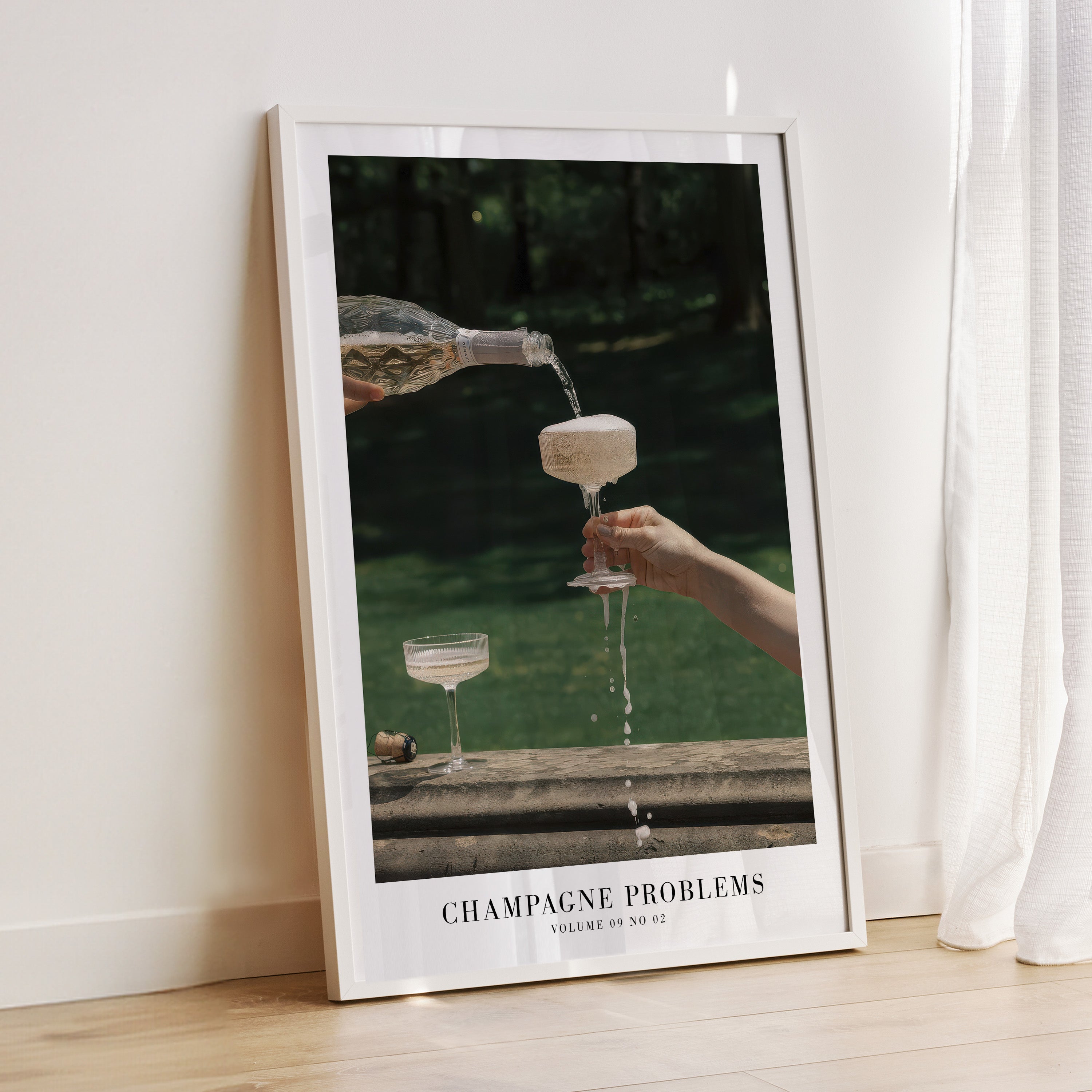 Champagne Problems Garden Party Song Poster - Haus Of Moods