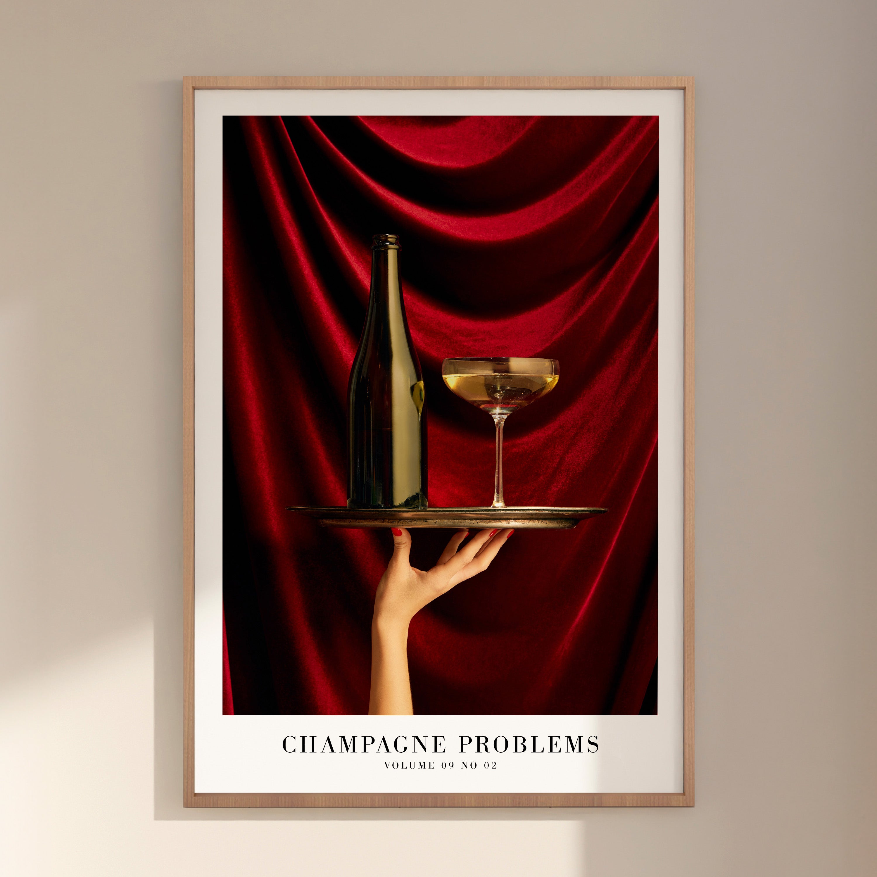 Champagne Problems Poster | Bar Cart Aesthetic | Subtle Aesthetic Home Decor | Taylor Print | Album Poster - Haus Of Moods