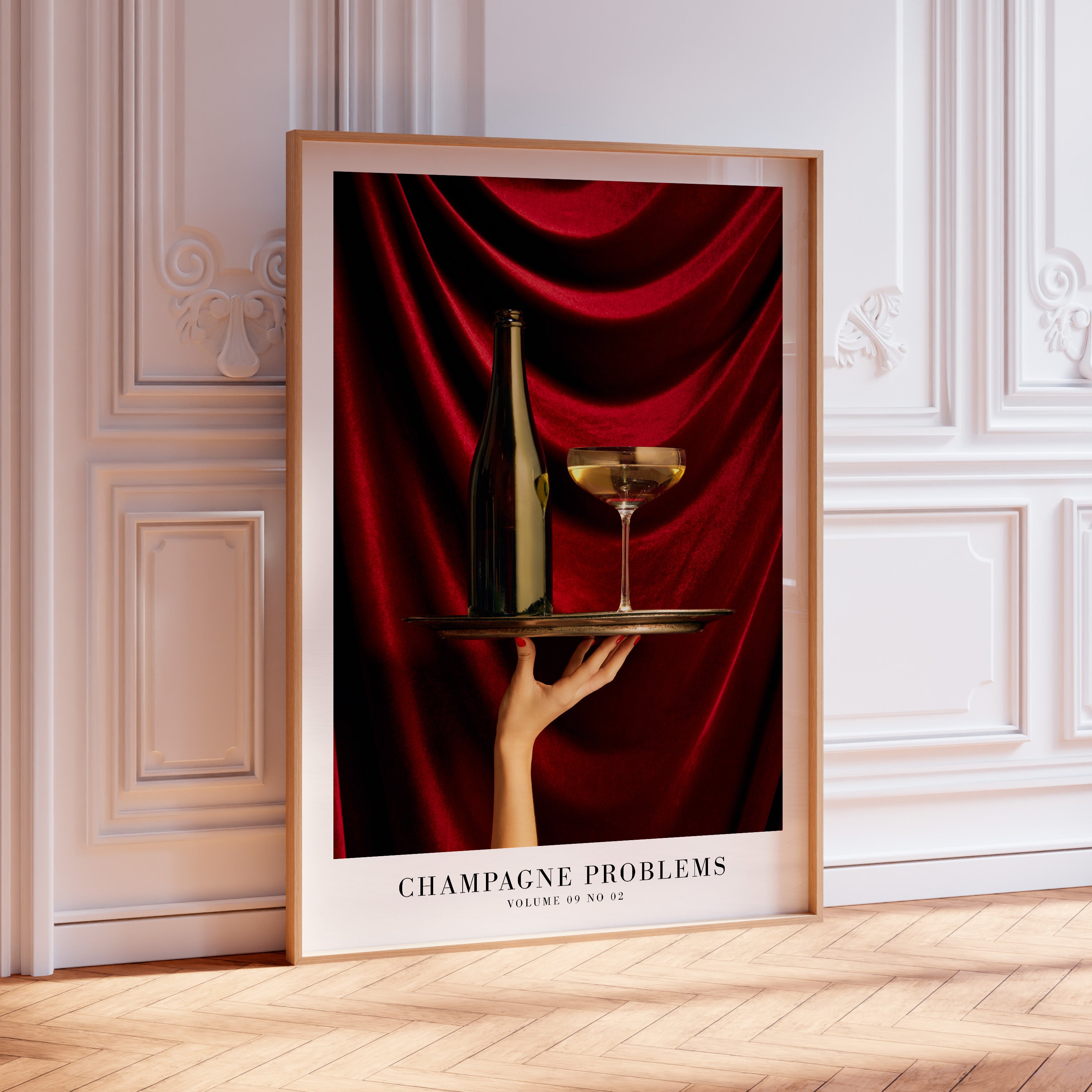 Champagne Problems Poster | Bar Cart Aesthetic | Subtle Aesthetic Home Decor | Taylor Print | Album Poster - Haus Of Moods