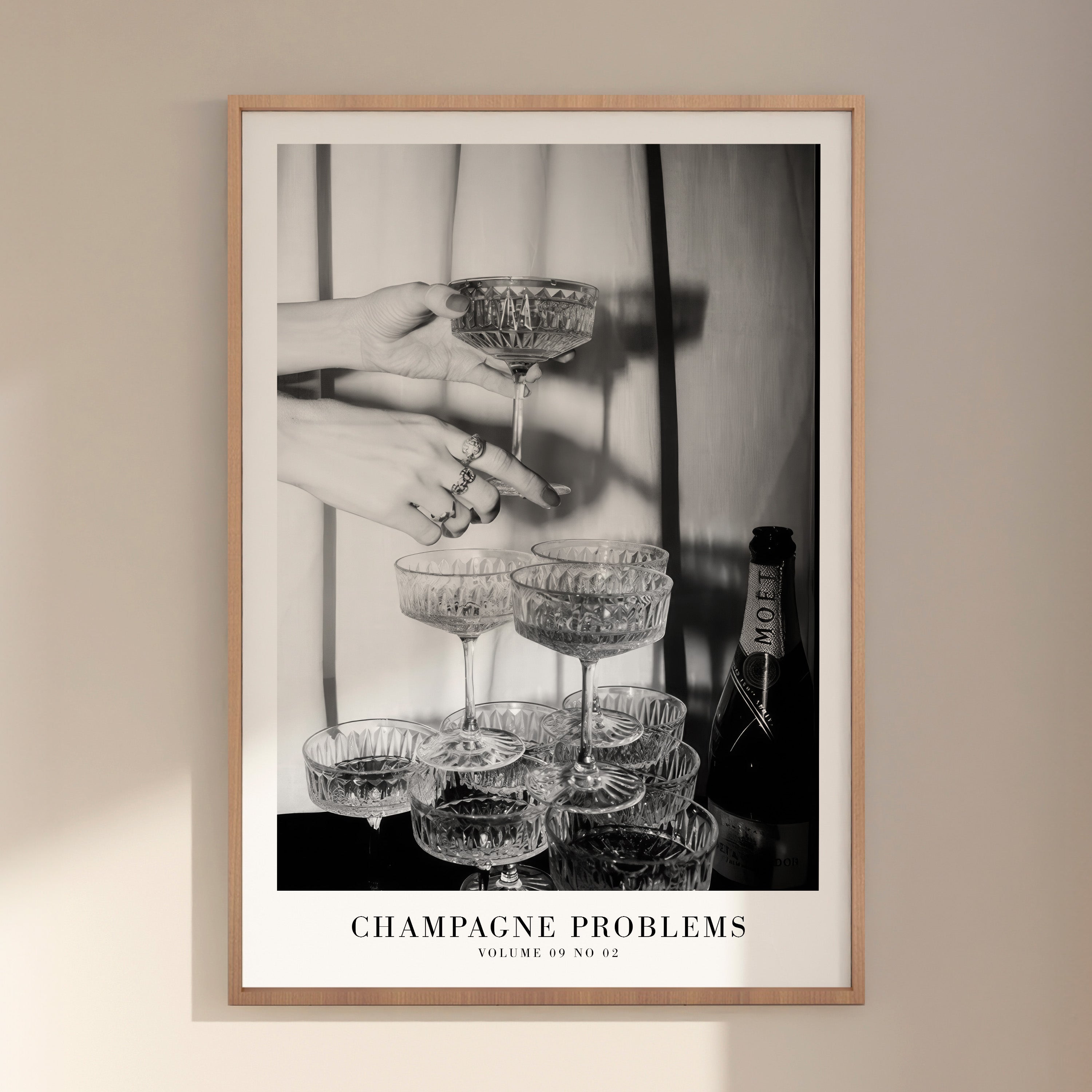 Champagne Problems Poster | Bar Cart Aesthetic | Subtle Aesthetic Home Decor | Taylor Print | Taylor Album Poster - Haus Of Moods