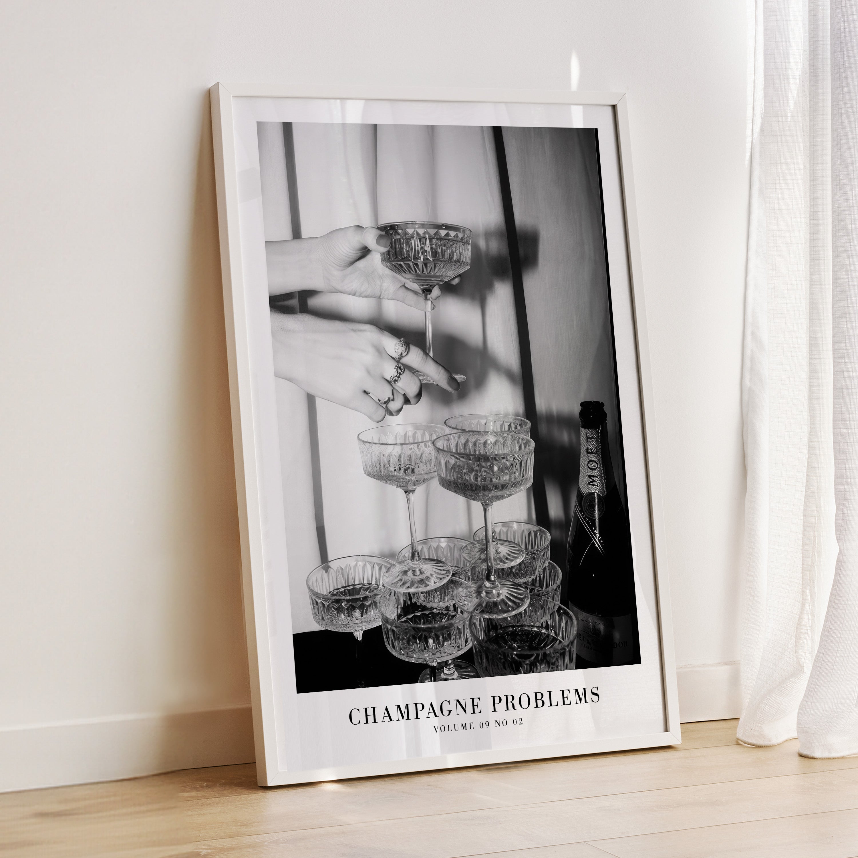 Champagne Problems Poster | Bar Cart Aesthetic | Subtle Aesthetic Home Decor | Taylor Print | Taylor Album Poster - Haus Of Moods