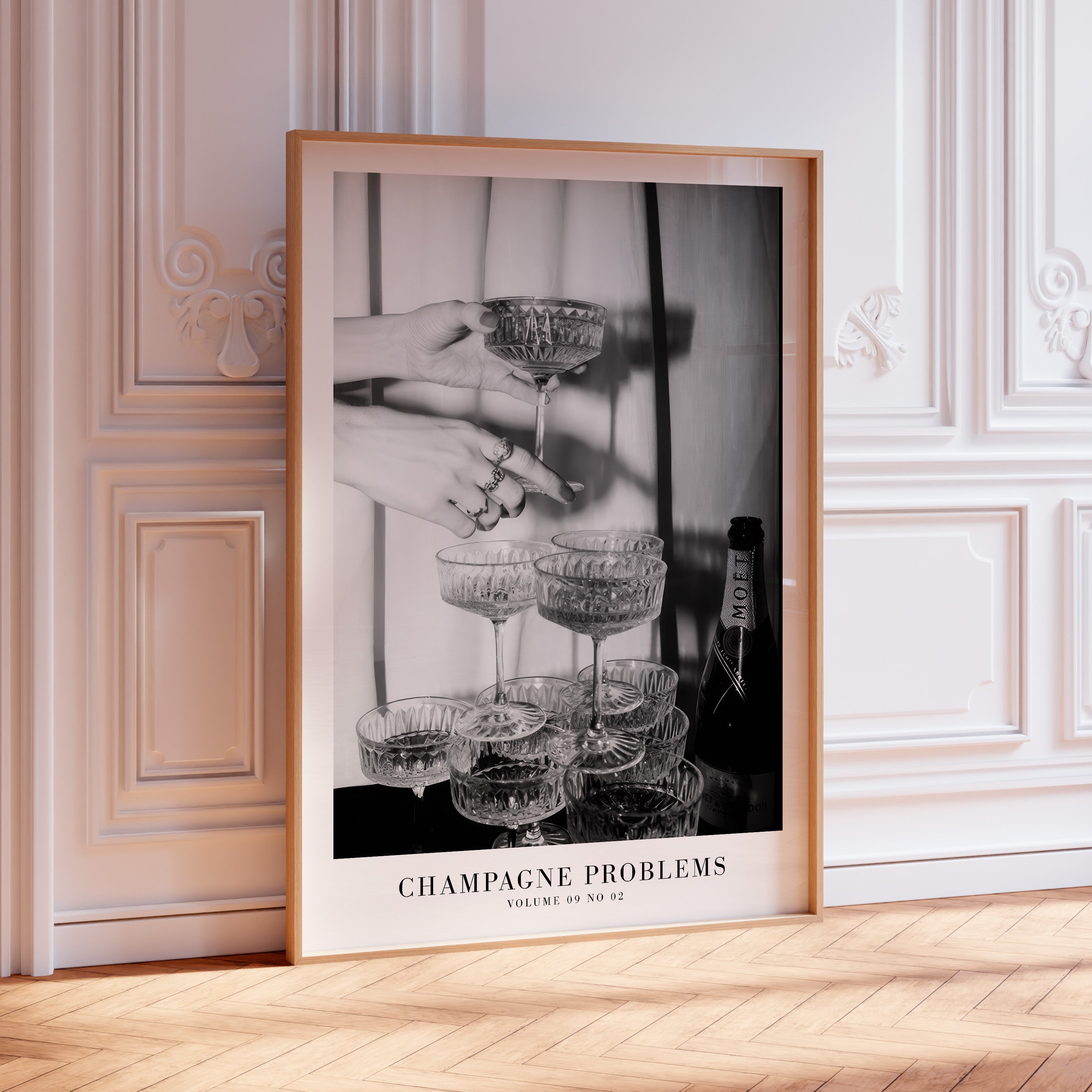 Champagne Problems Poster | Bar Cart Aesthetic | Subtle Aesthetic Home Decor | Taylor Print | Taylor Album Poster - Haus Of Moods