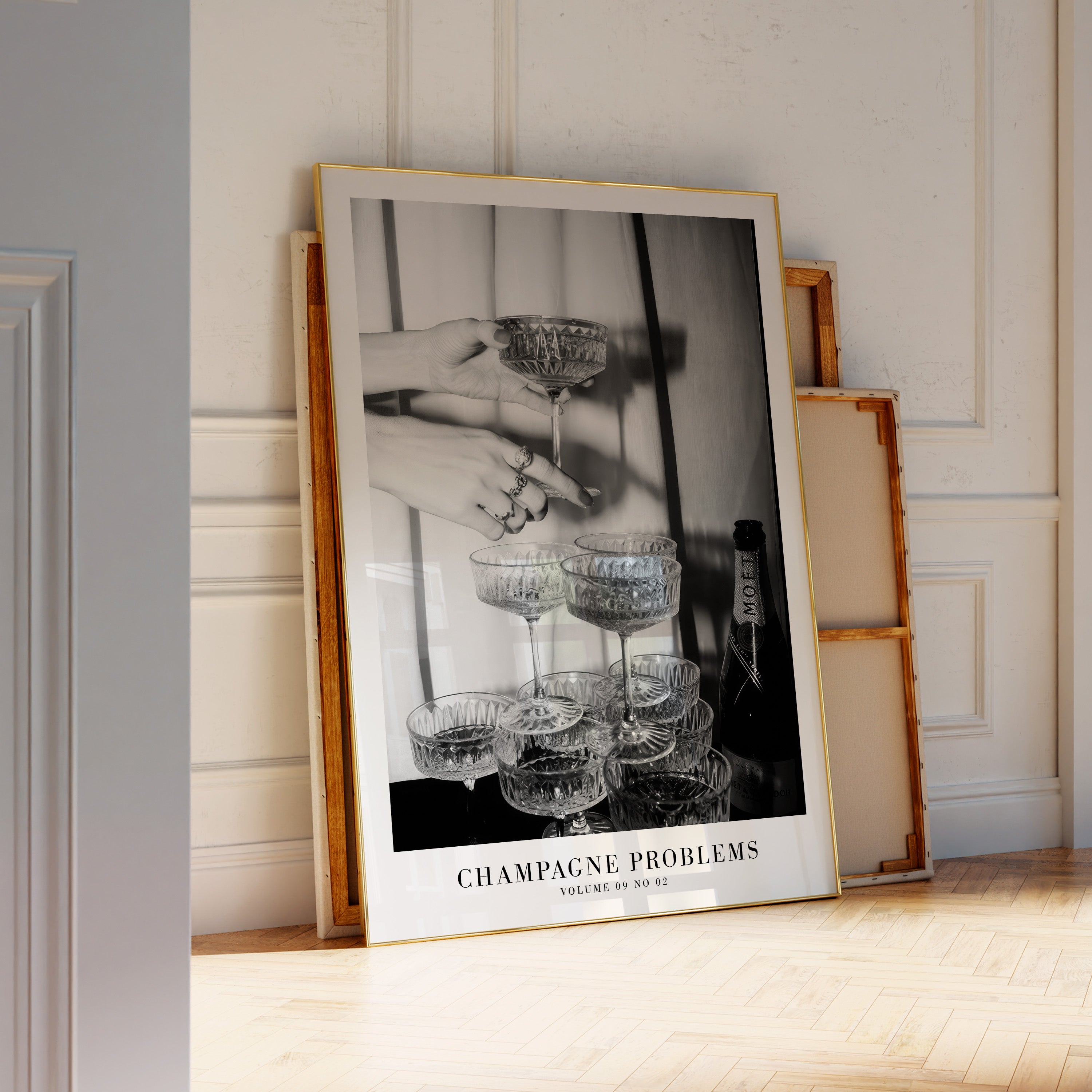 Champagne Problems Poster | Bar Cart Aesthetic | Subtle Aesthetic Home Decor | Taylor Print | Taylor Album Poster - Haus Of Moods
