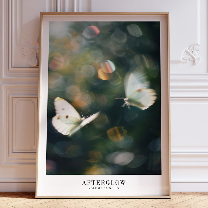 Afterglow Lover Taylor Swift poster featuring dreamy white butterflies