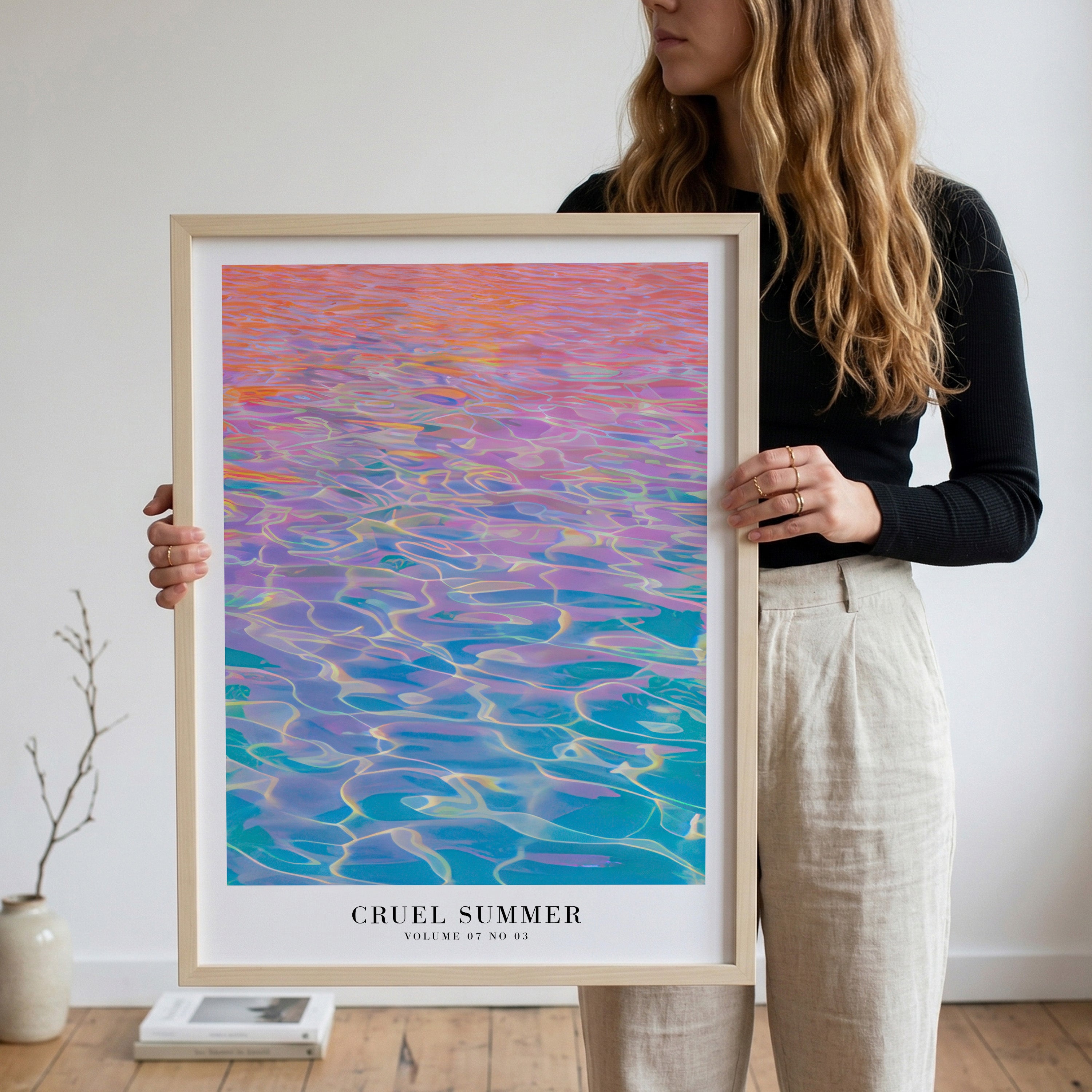 Lover Cruel Summer Taylor Swift print as colorful Swiftie gift