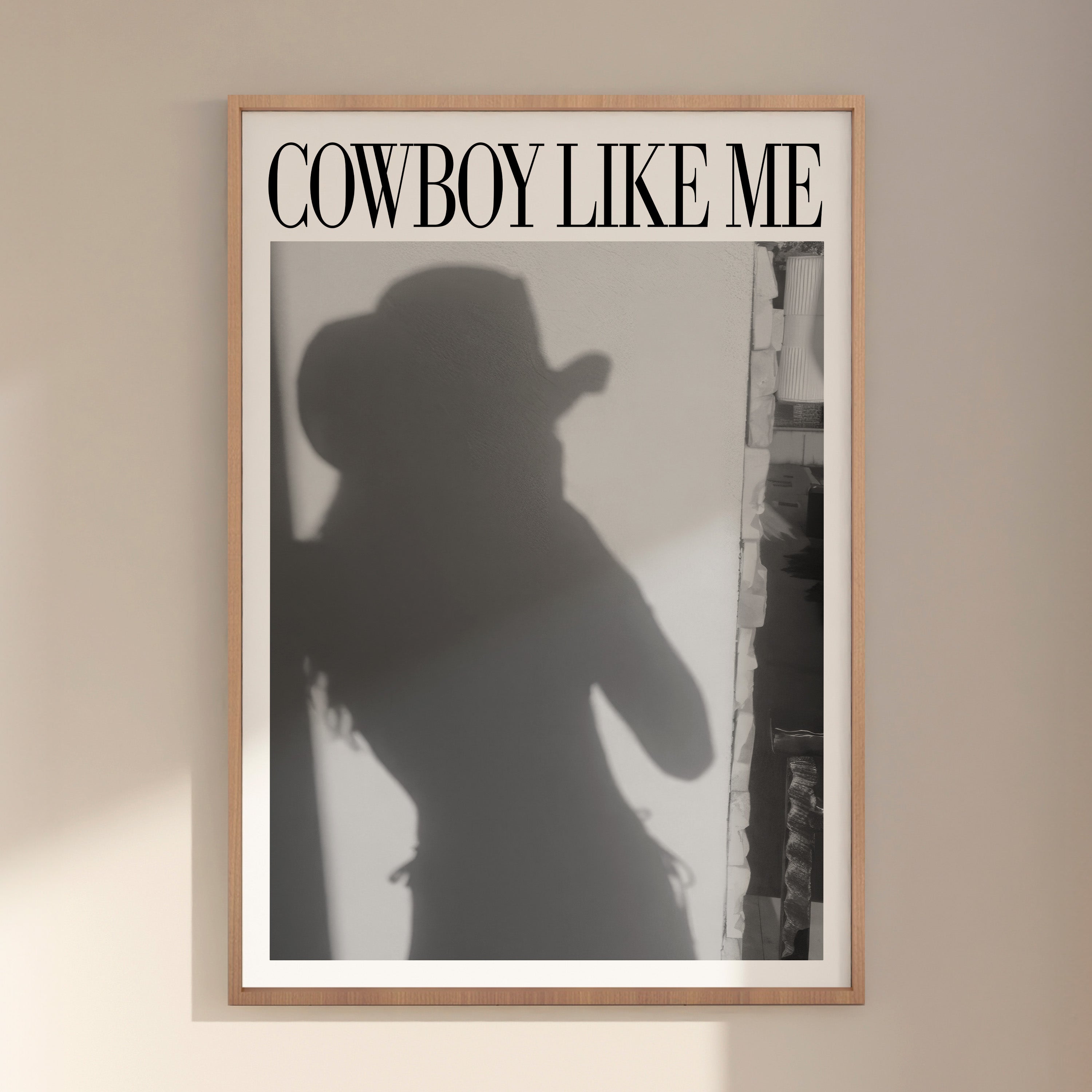 Cowboy Like Me Cowgirl Reflection Print