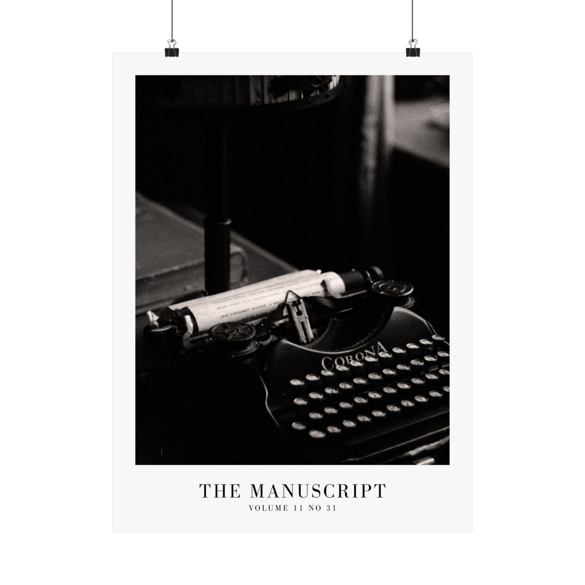 The Manuscript Tortured Poets Department Taylor Swift–inspired poster typewriter