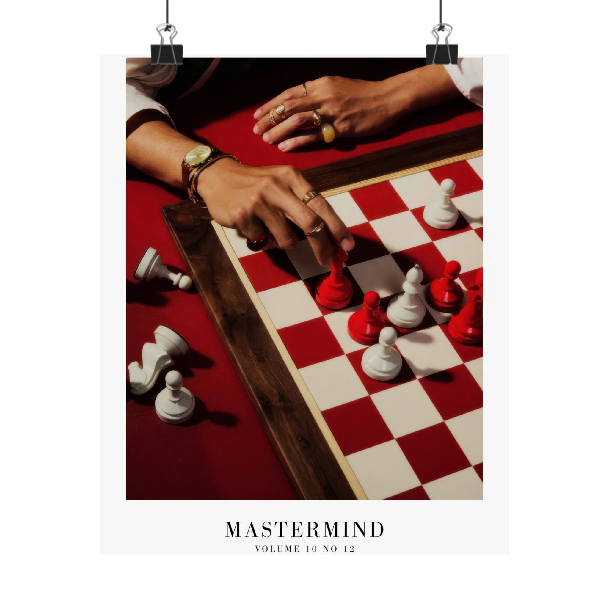 Mastermind Midnights Taylor Swift–inspired poster featuring chess board