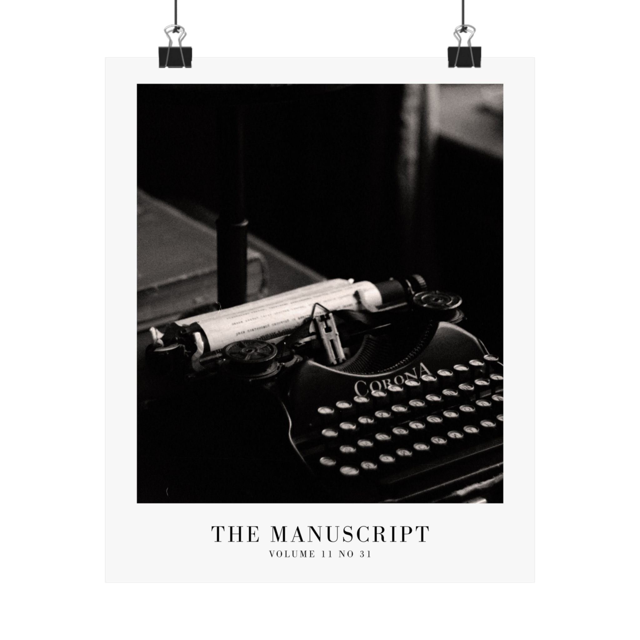 The Manuscript Tortured Poets Department Taylor Swift–inspired poster typewriter