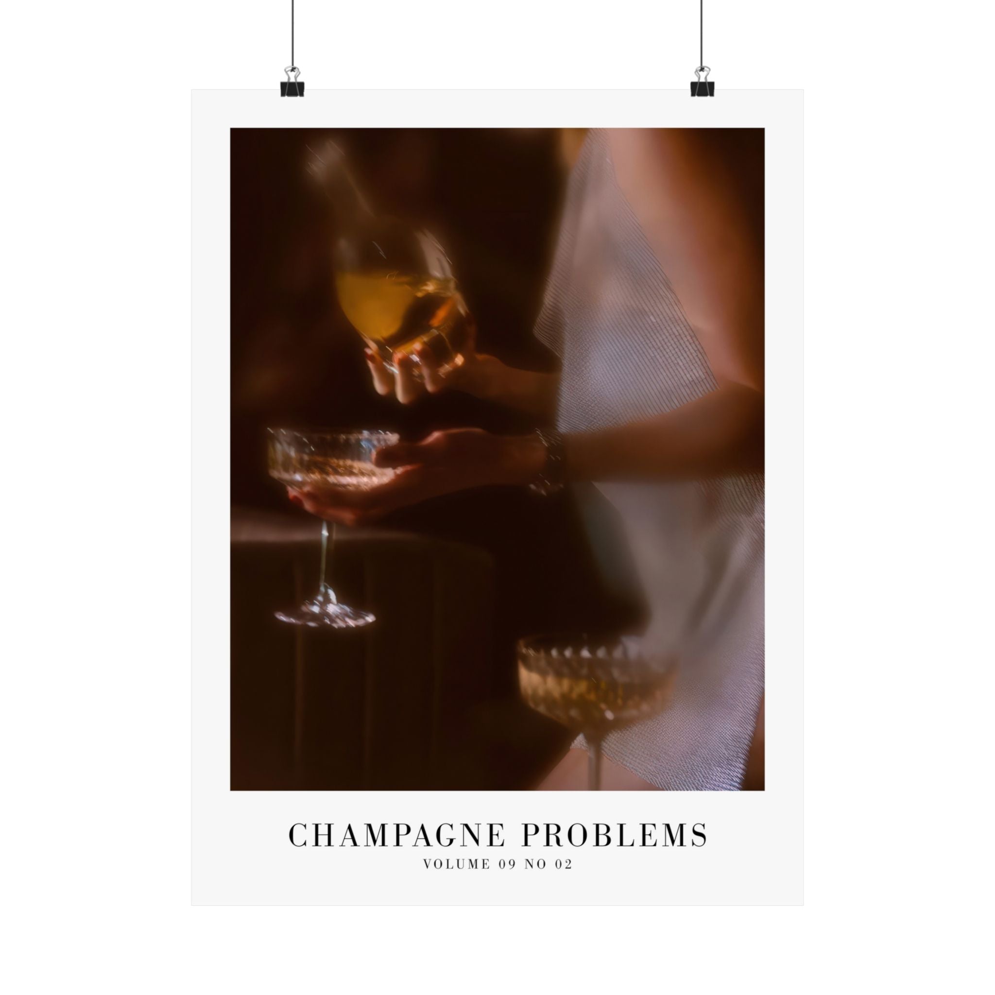 Champagne Problems Golden Hour Evermore Taylor Swift–inspired poster — detail view 6