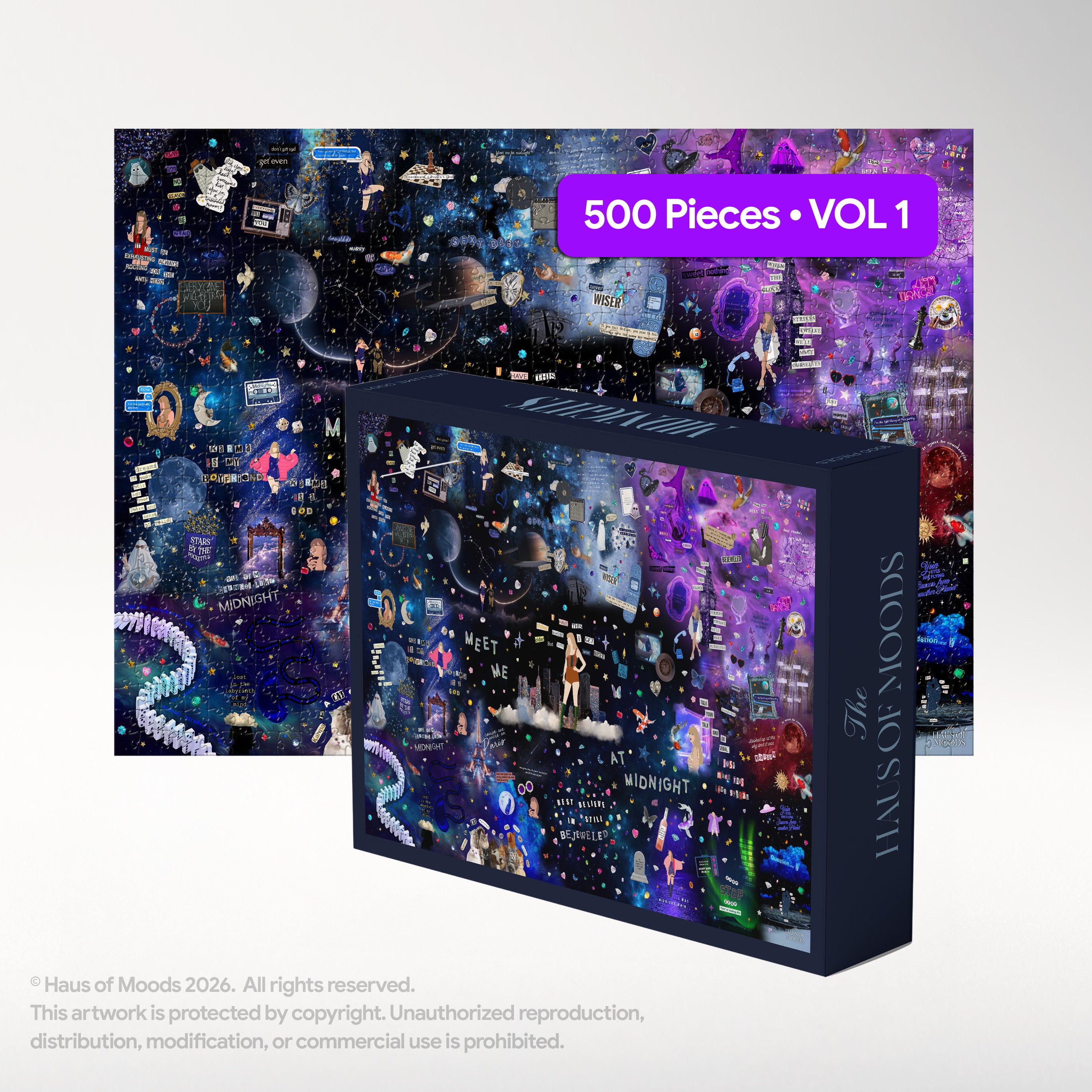 Midnights Lyrics & Easter Eggs Puzzle © - Haus Of Moods