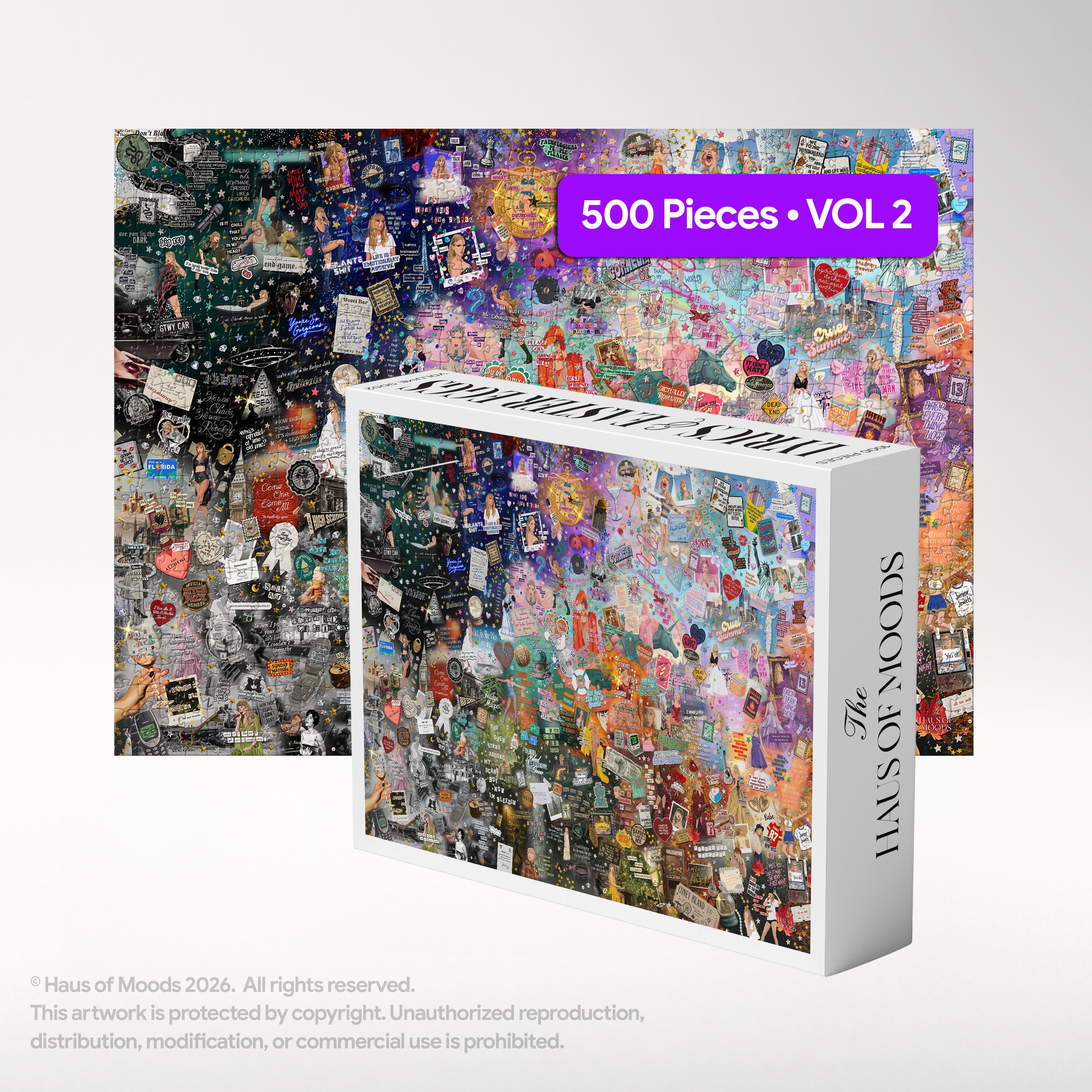 The Eras Taylor Puzzle | Lyrics & Easter Eggs Puzzle © - Haus Of Moods