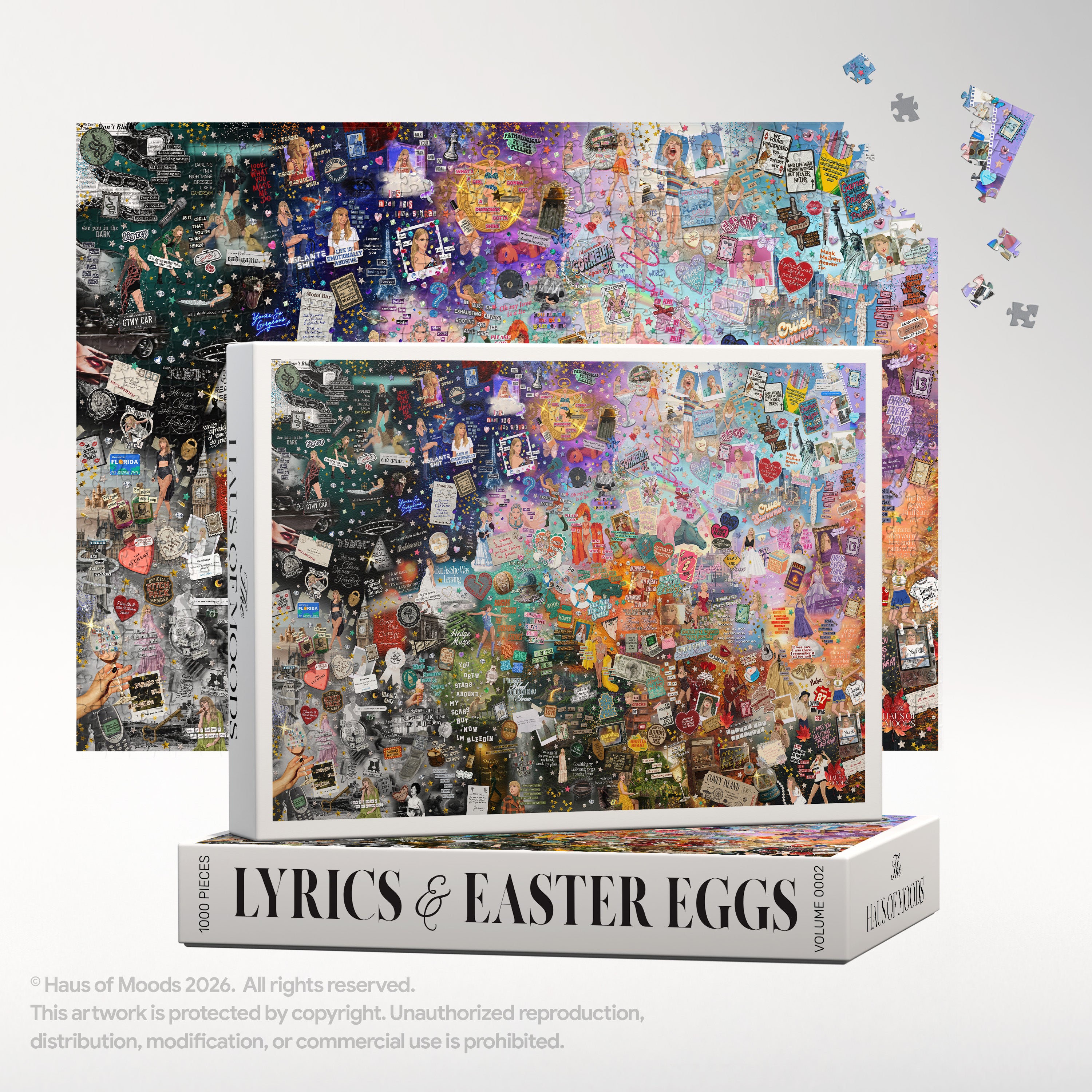 The Eras Taylor Puzzle | Lyrics & Easter Eggs Puzzle © - Haus Of Moods