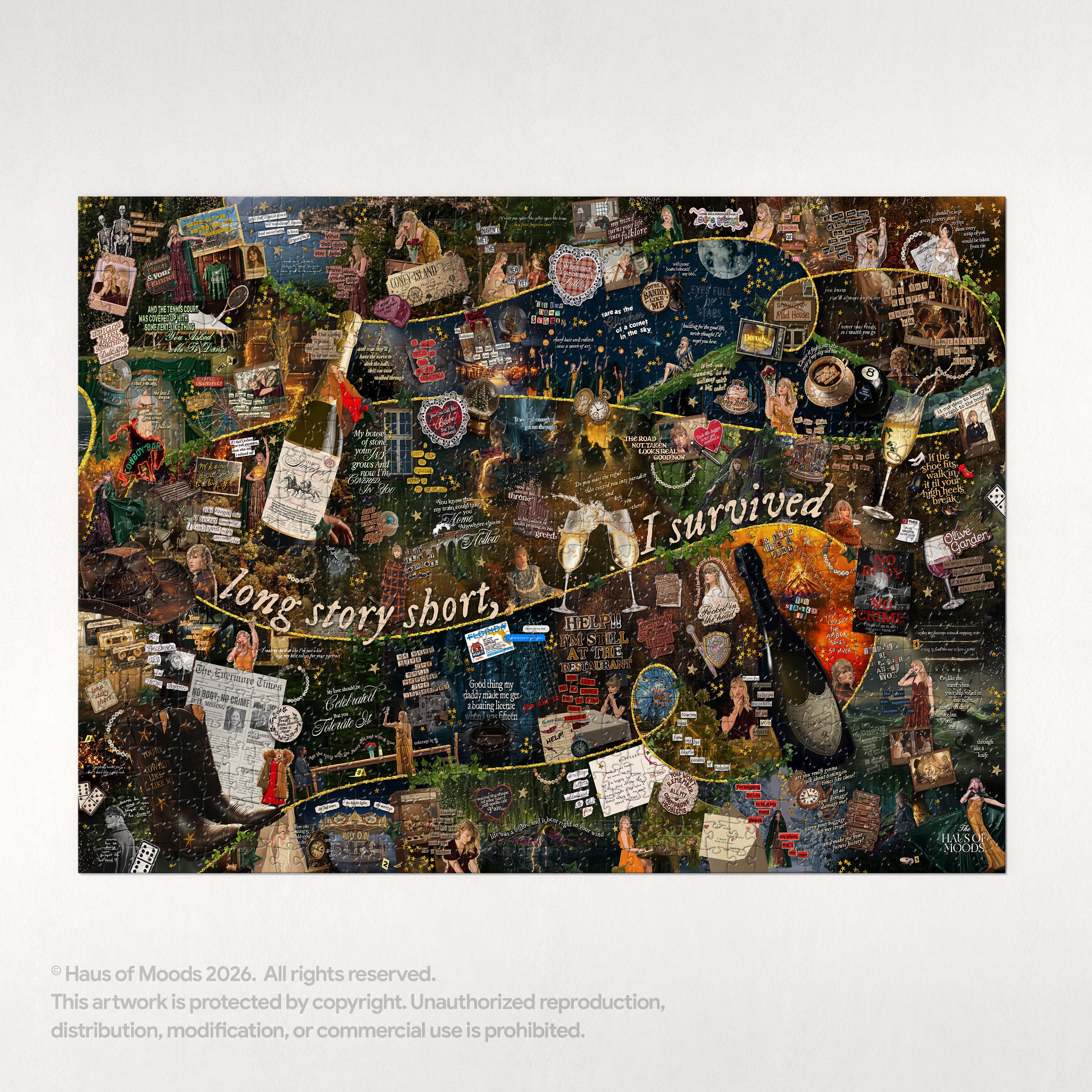 Evermore Era Lyrics & Easter Eggs Puzzle ©