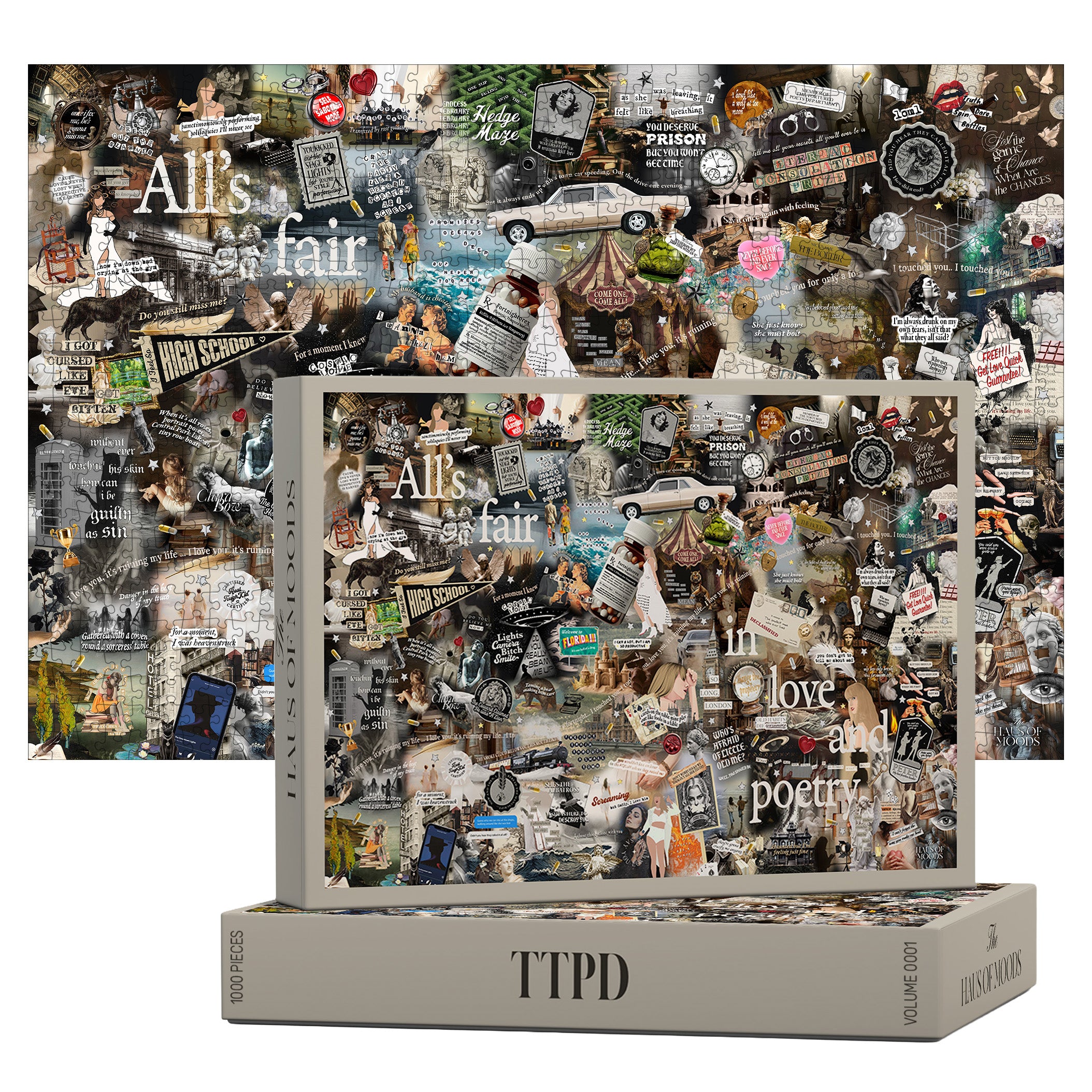 Tortured Poets Lyrics & Easter Eggs Puzzle © - Haus Of Moods