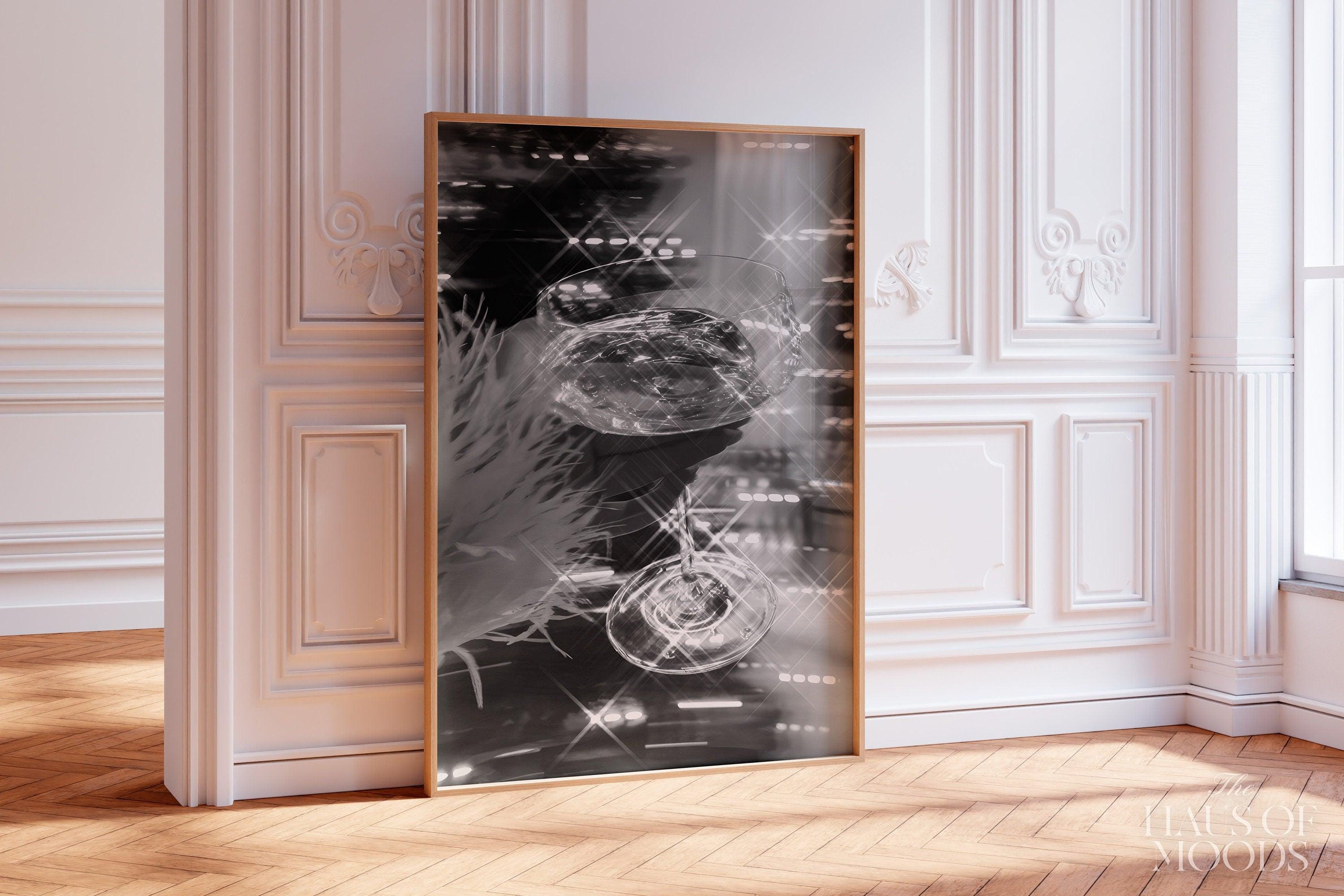Champagne Glass champagne bar cart poster — detail view 8