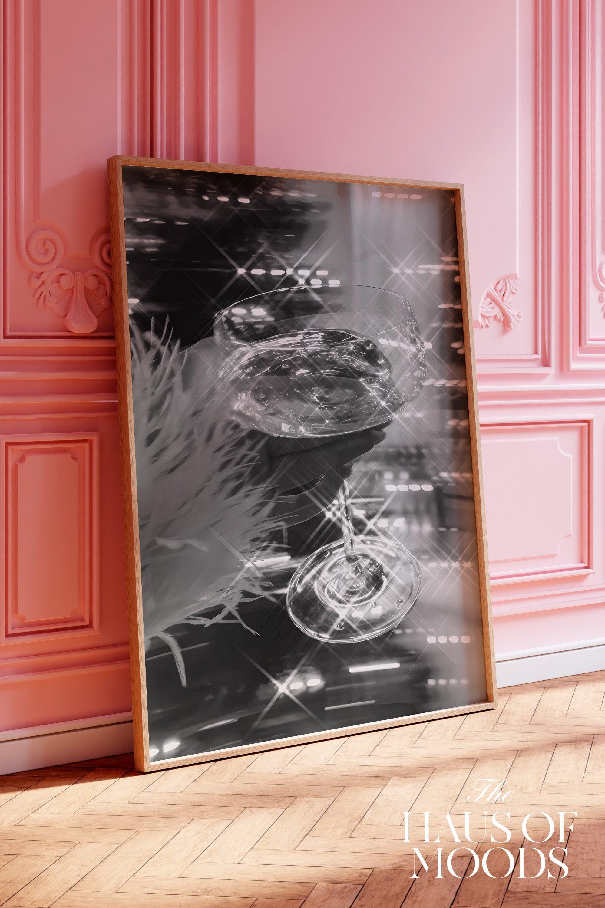 Champagne Glass champagne bar cart poster — detail view 9