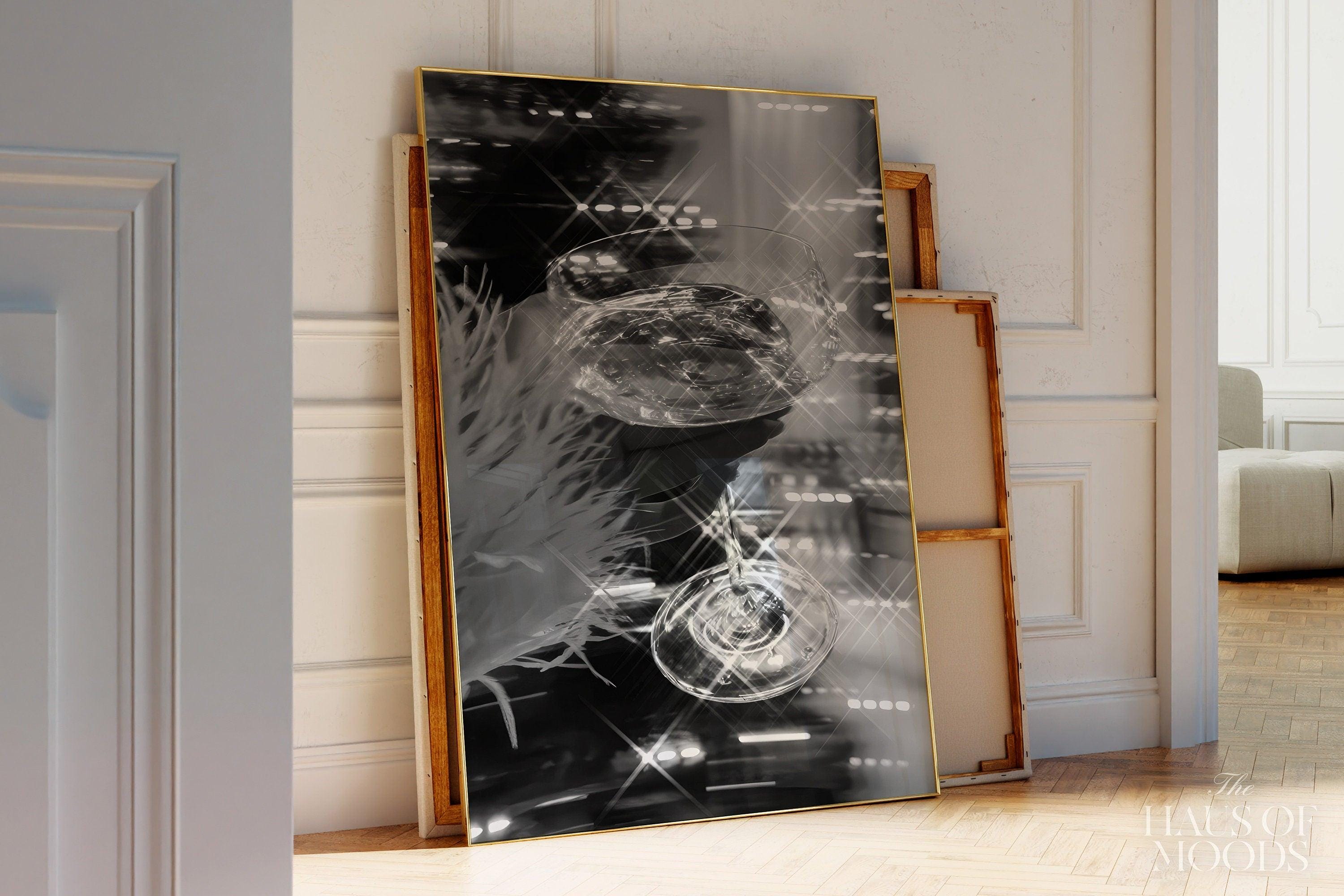 Champagne Glass champagne bar cart poster — detail view 3