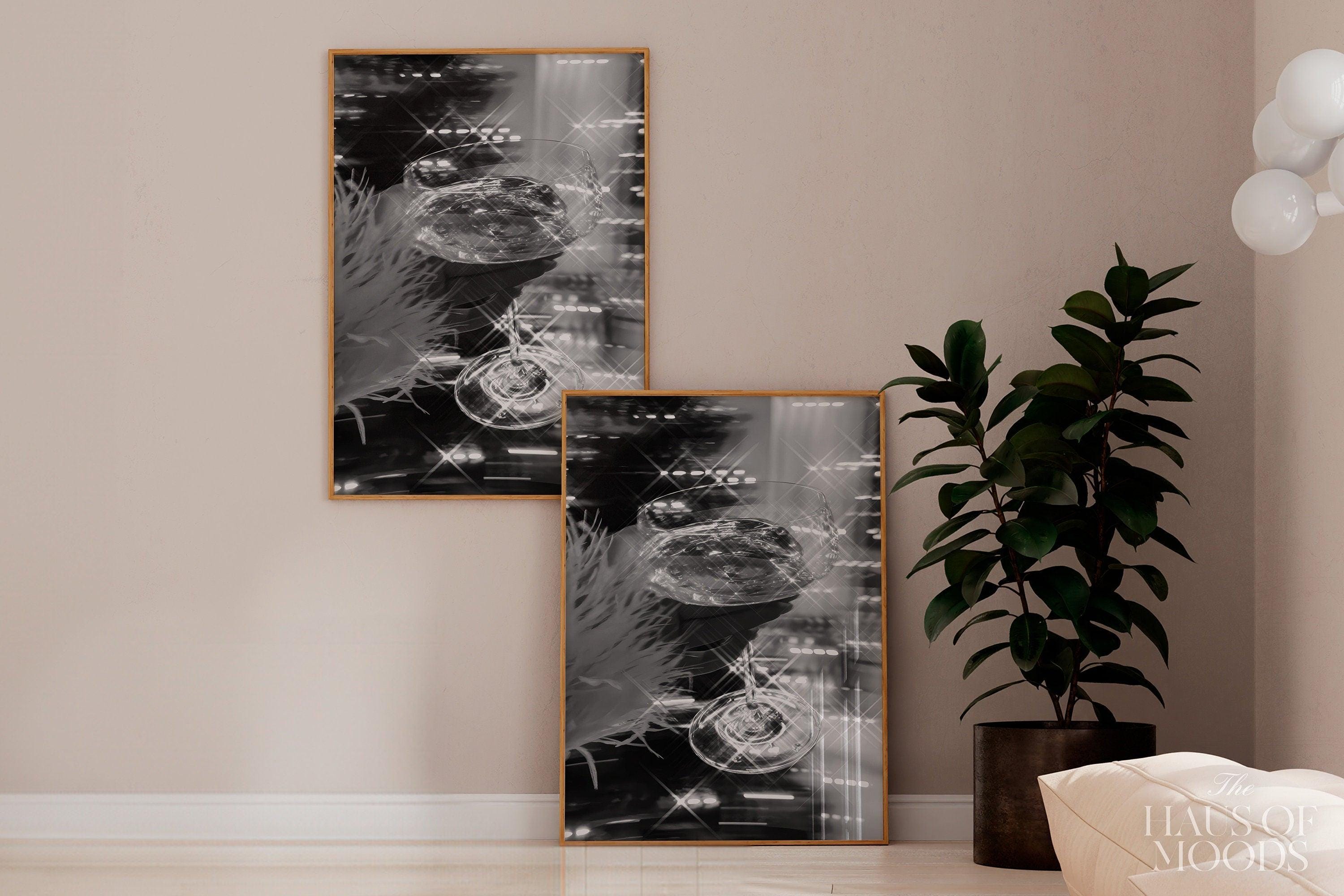 Champagne Glass champagne bar cart poster — detail view 4