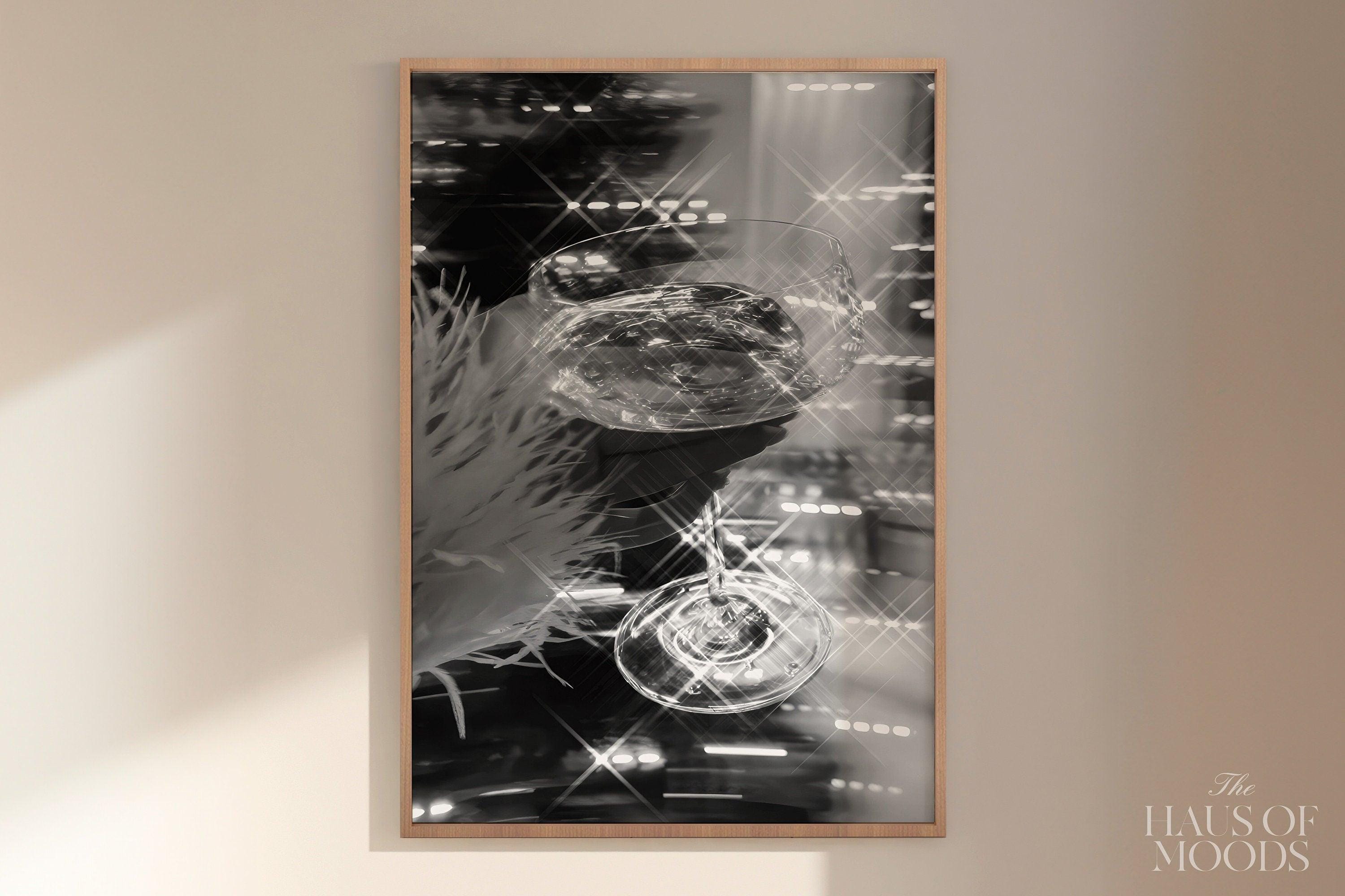 Champagne Glass champagne bar cart poster — detail view 7