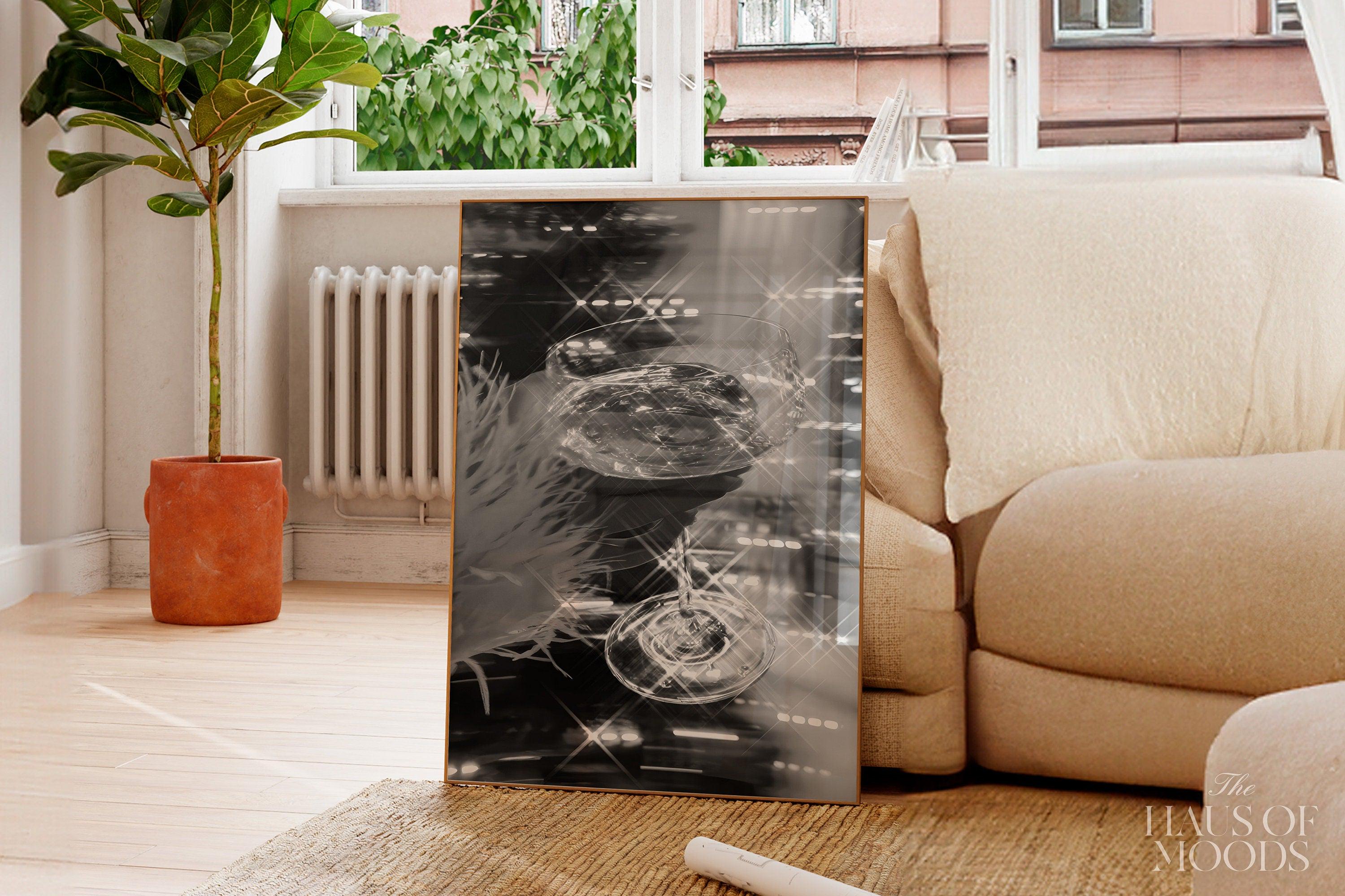 Champagne Glass champagne bar cart poster — detail view 5