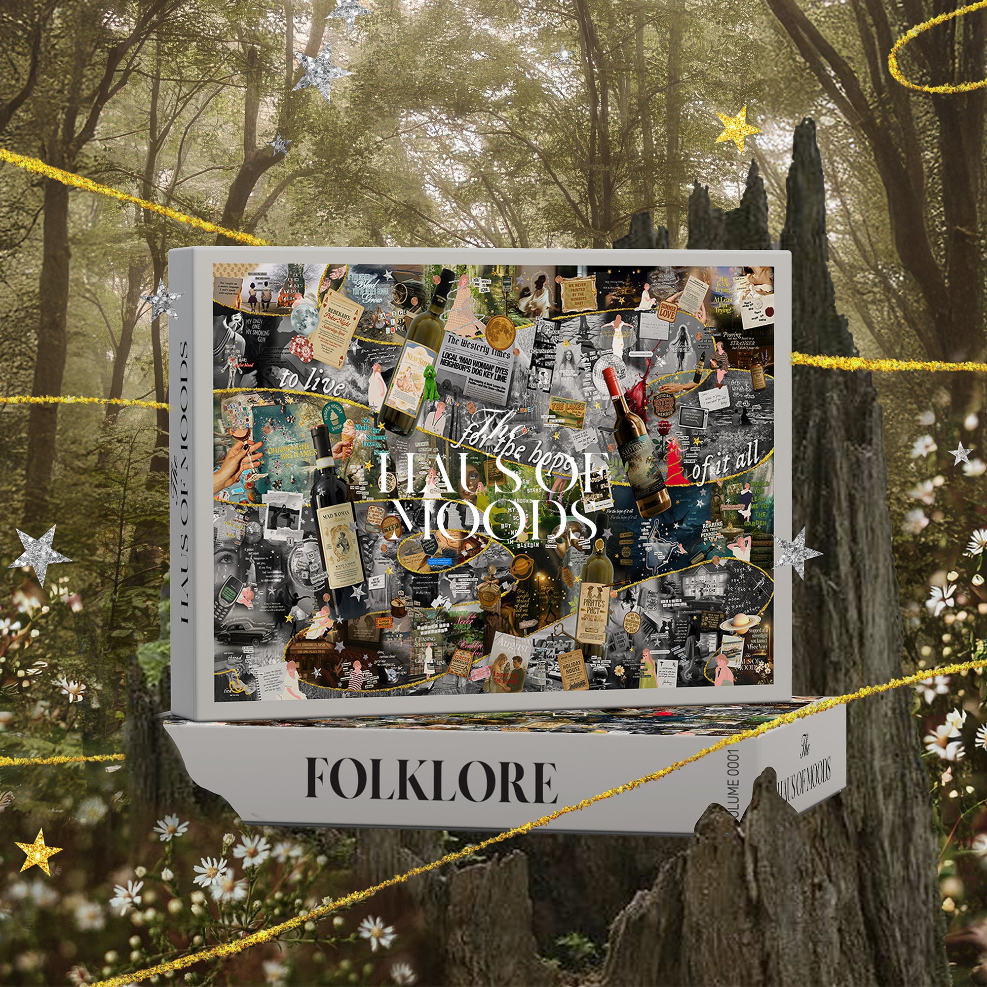 Folklore Lyrics & Easter Eggs Puzzle — Taylor Swift Swiftie jigsaw 500/1000 pieces