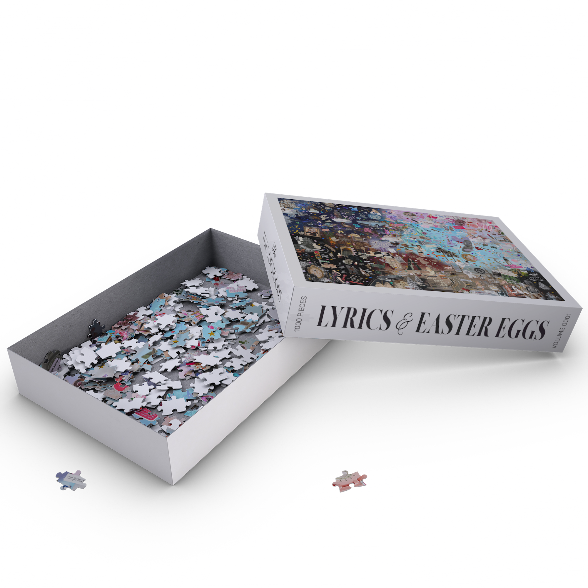 Taylor Swift Easter Eggs in puzzle with lyrics, songs, and exclusive Taylor Swift gifts for fans, Eras Taylor Swift Puzzle - Unique Lyrics & Easter Eggs Eras Tour