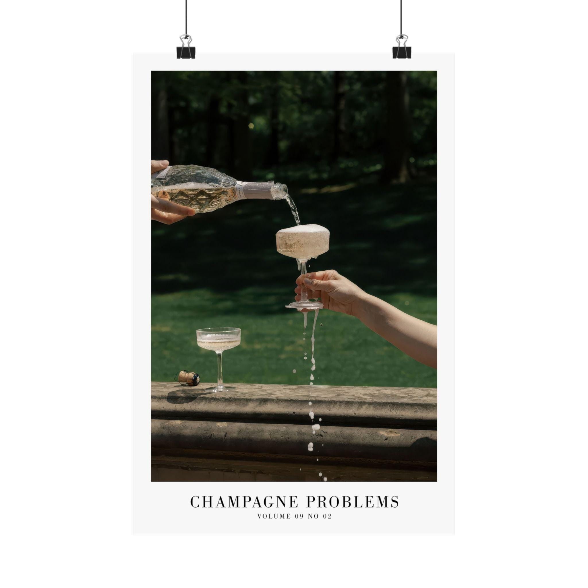 Champagne Problems Evermore Taylor Swift–inspired poster — detail view 4