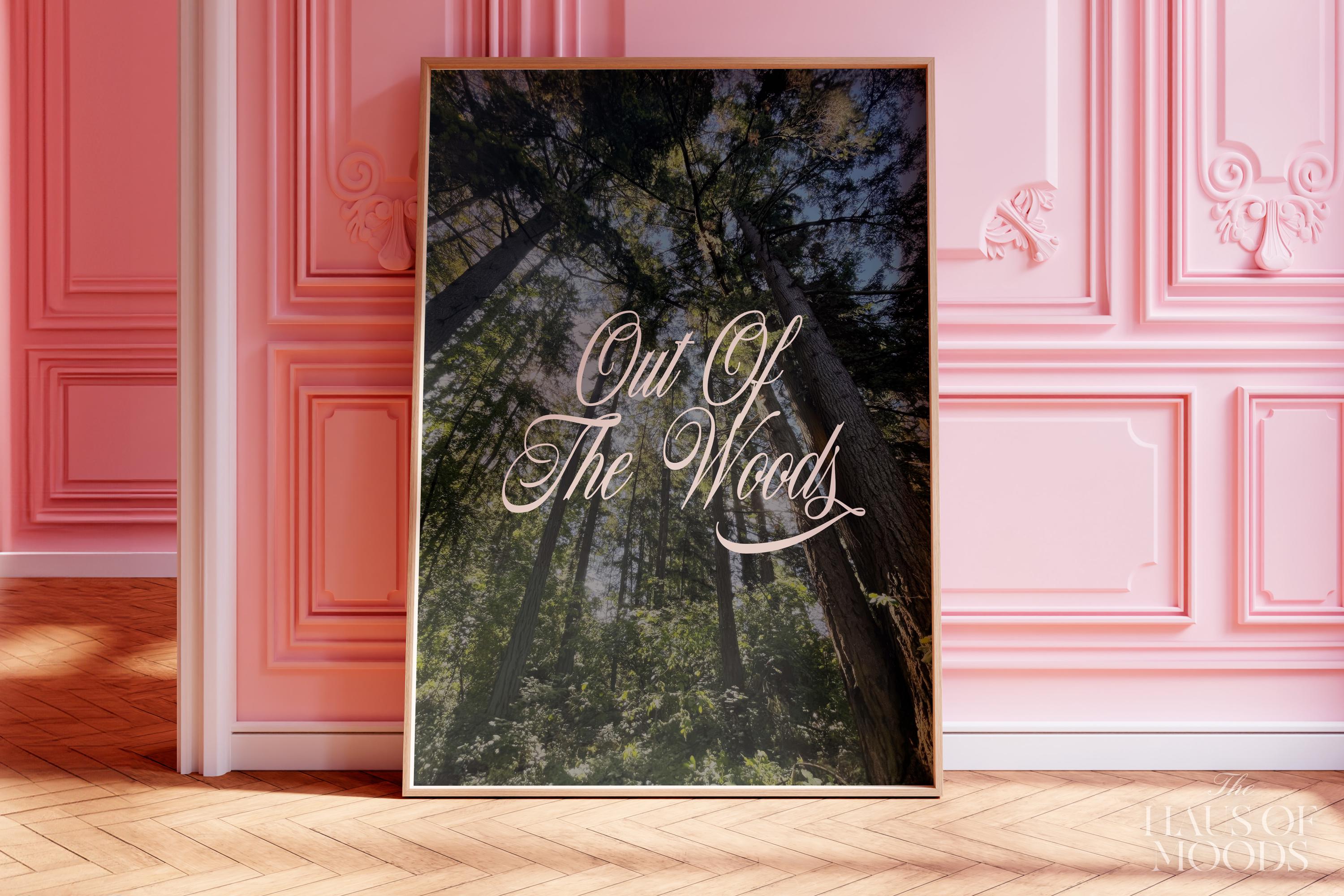 Out of the Woods 1989-era Taylor Swift–inspired poster wall art print