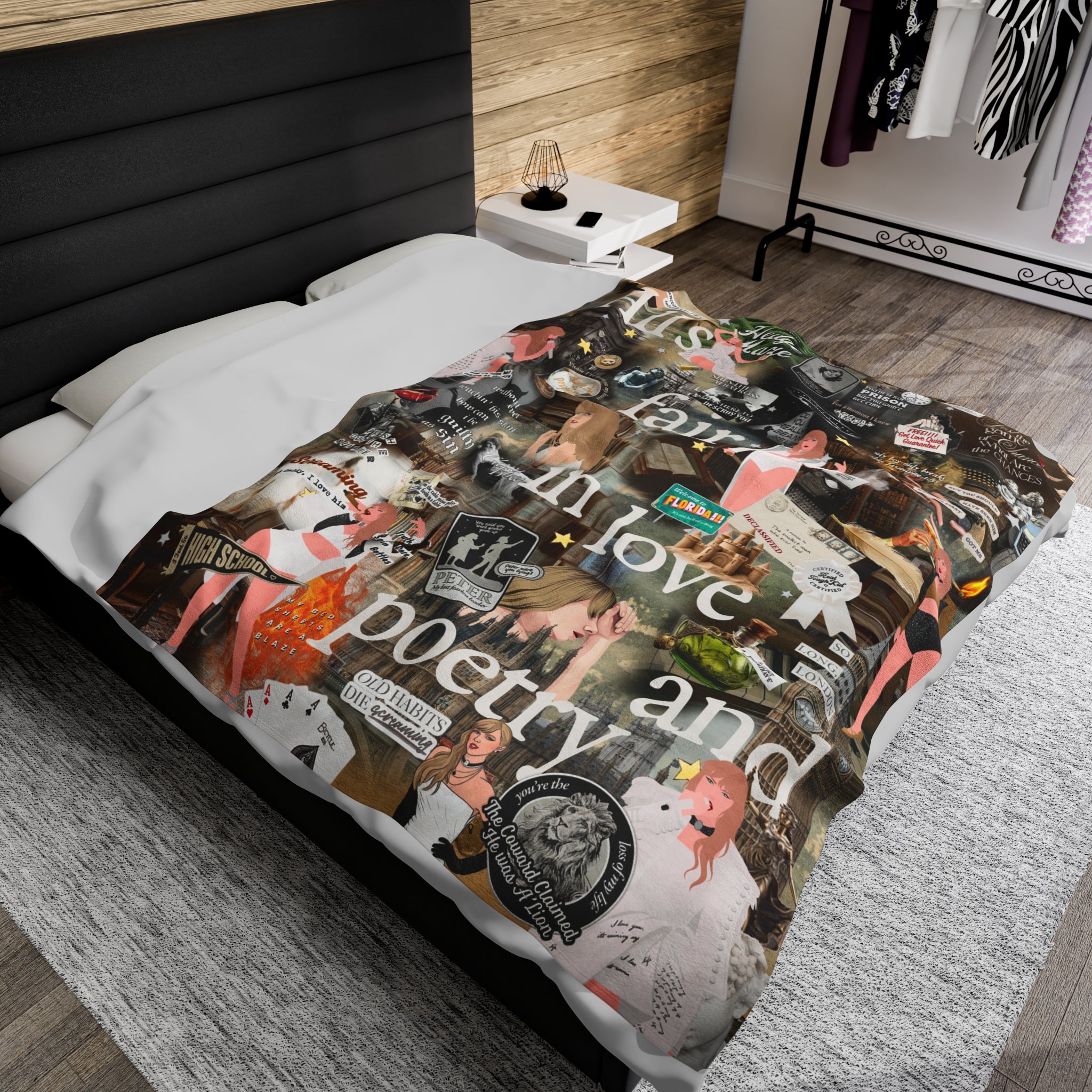 Eras Blanket | Design 05 | Personalized Name Blanket for kids, - et personalized, custom - et, Girl room decor, throw - et.