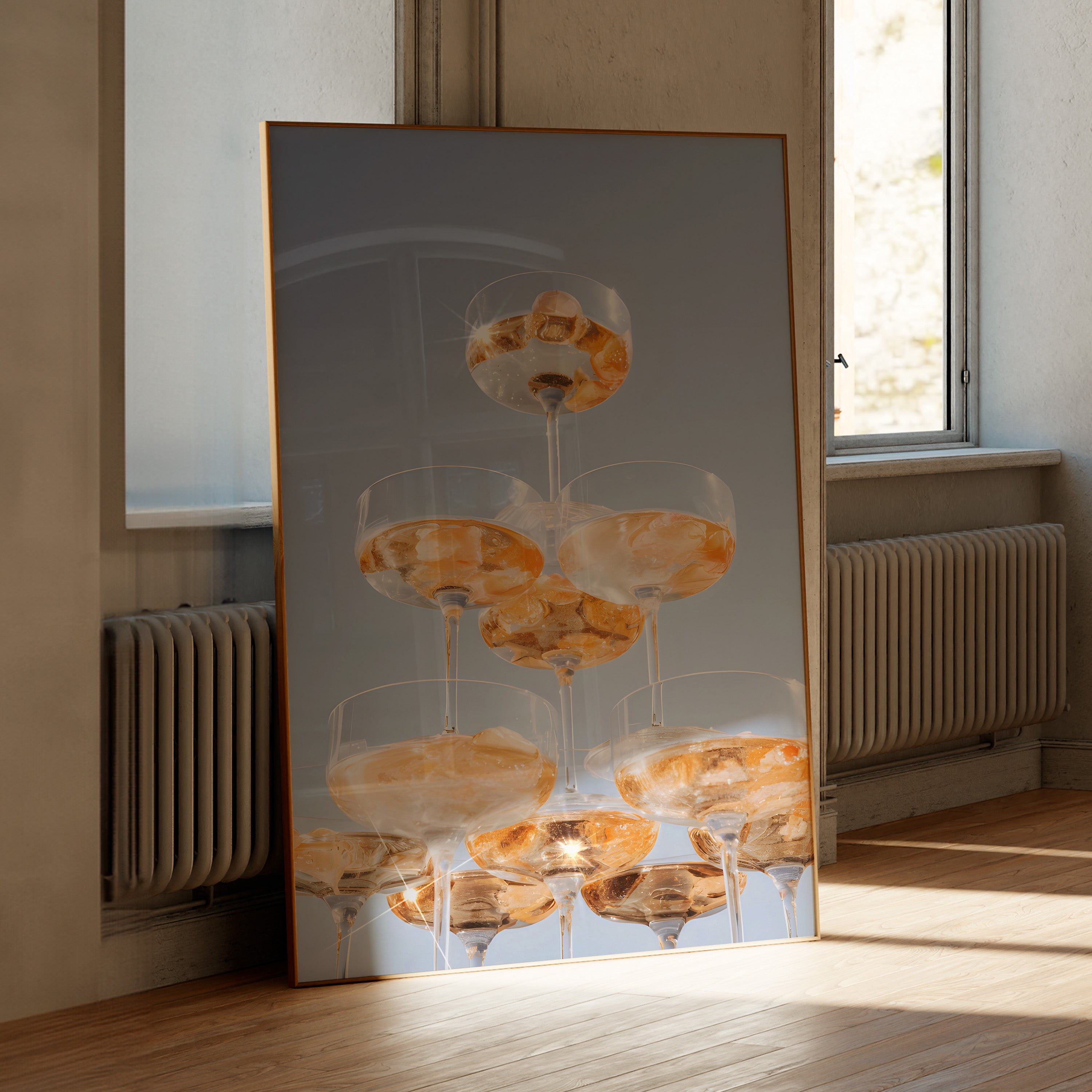 Champagne Tower Sparkles.