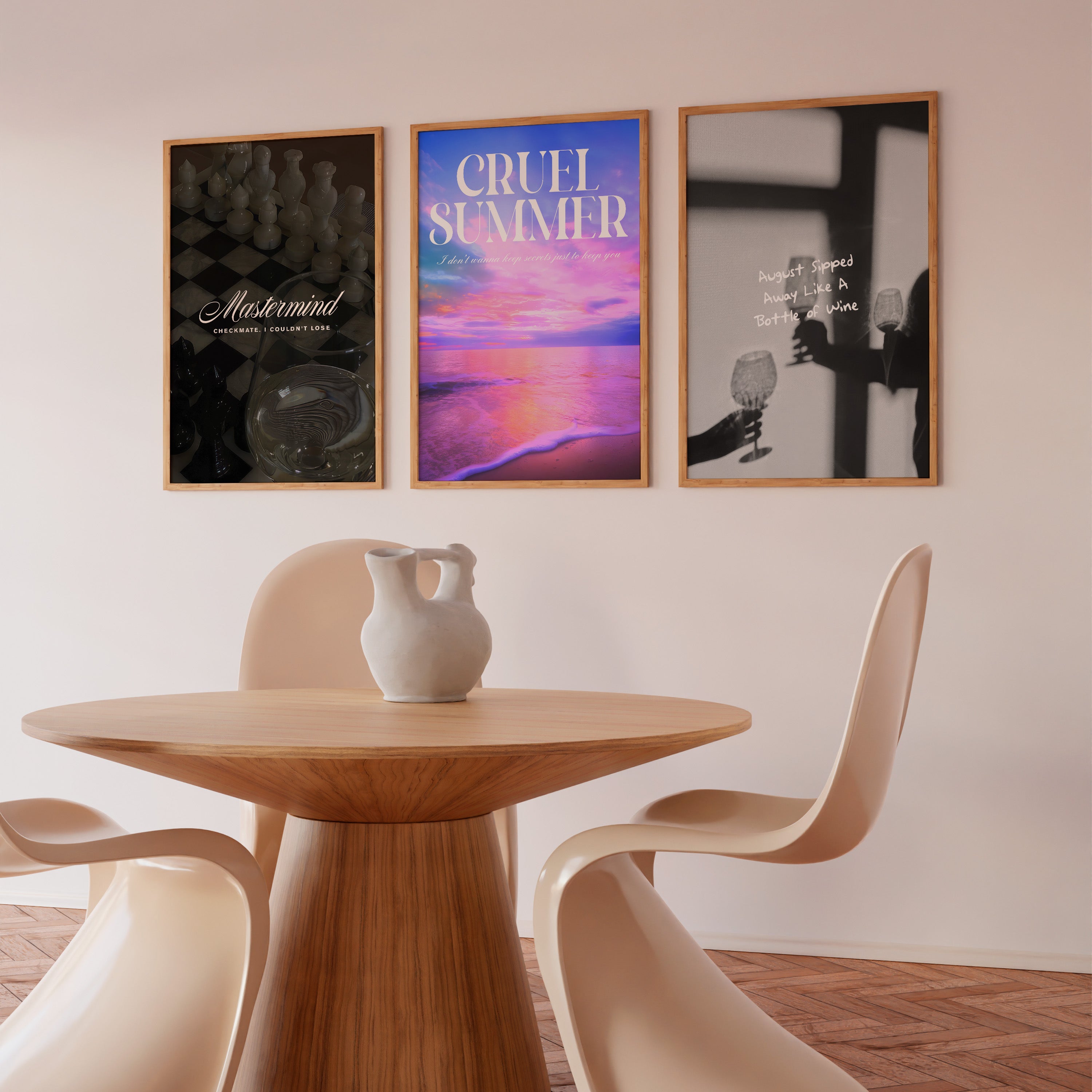 Cruel Summer Lover-era Taylor Swift–inspired poster featuring beach