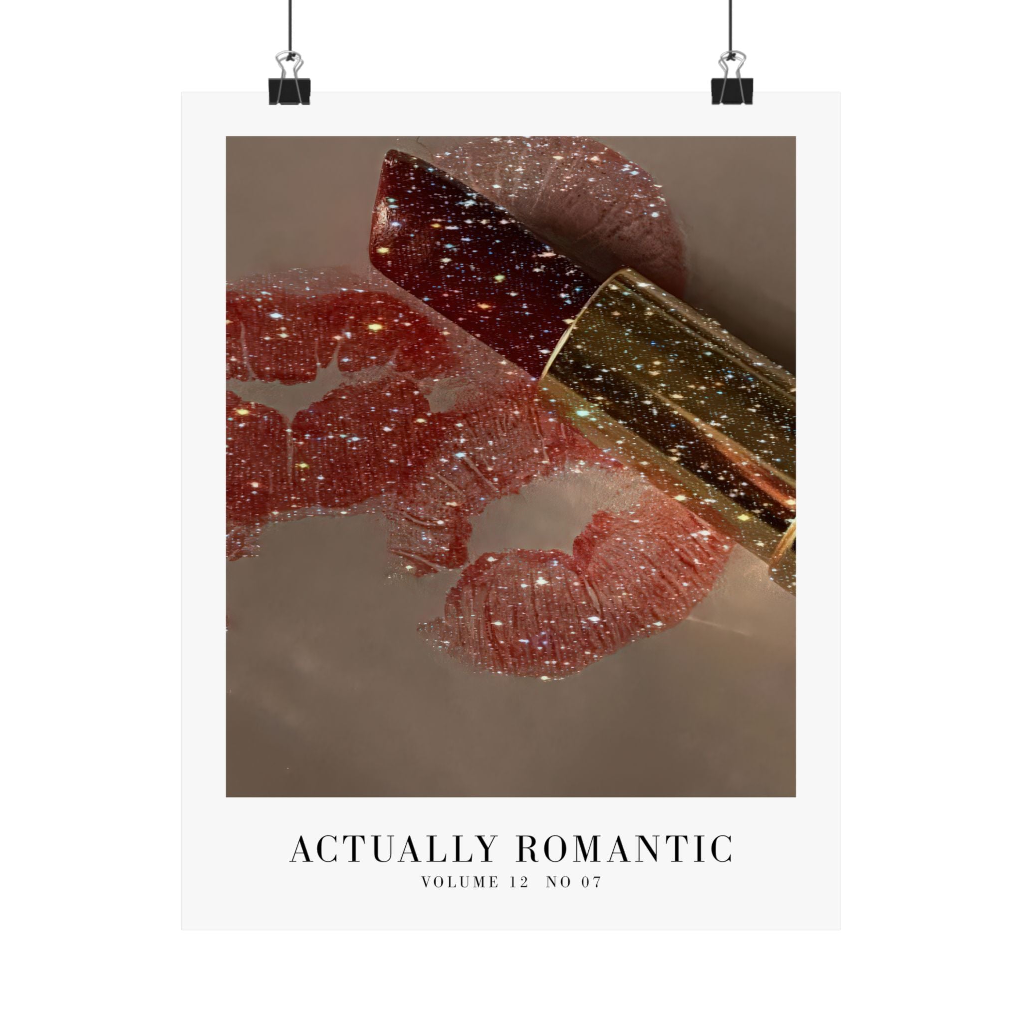 It's Actually Romantic Haus Of Moods lyric poster featuring The Life of a Showgirl, minimal Swiftie aesthetic prints for showgirl fans