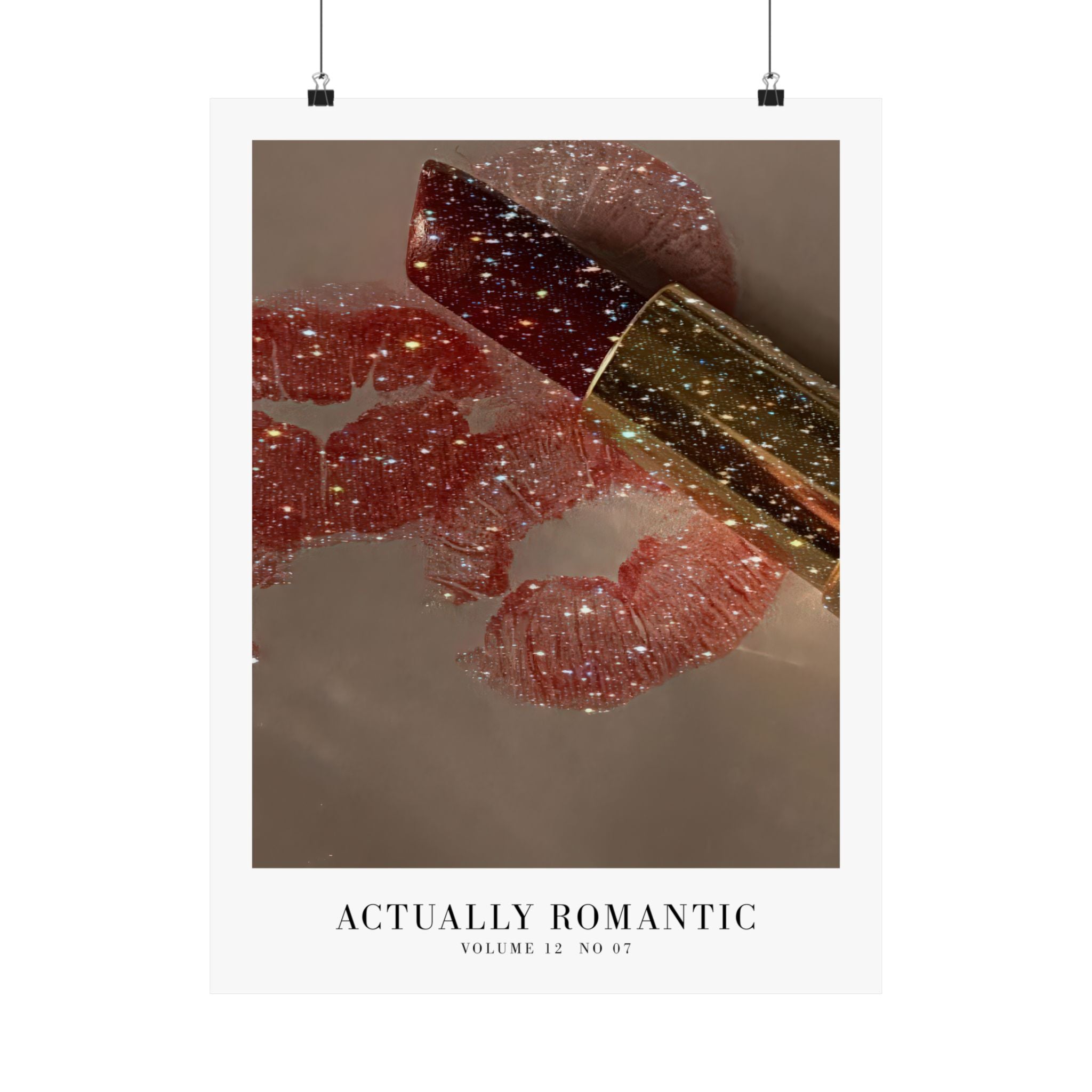 It's Actually Romantic Haus Of Moods lyric poster featuring The Life of a Showgirl, minimal Swiftie aesthetic prints for showgirl fans